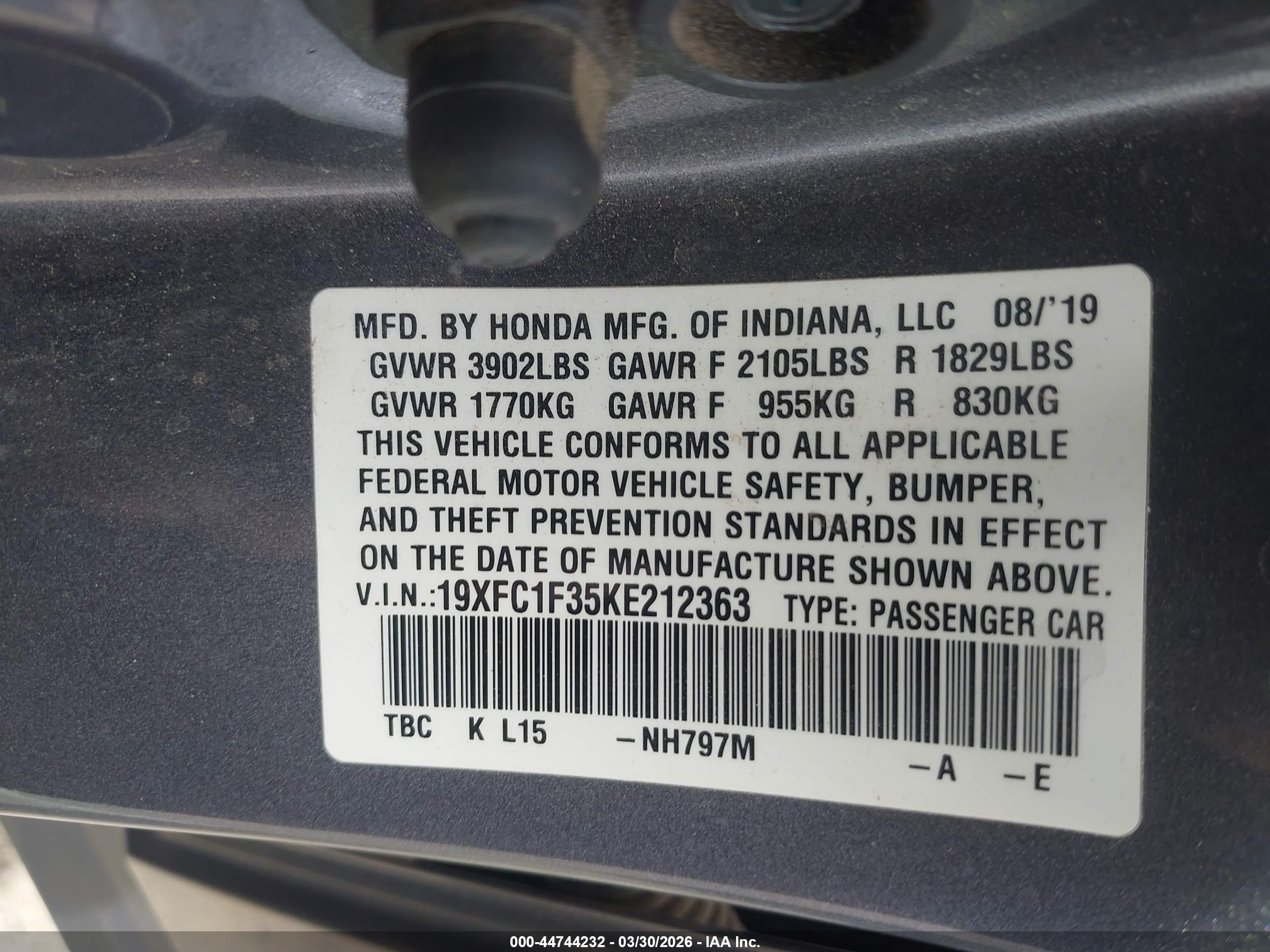 HONDA CIVIC image 9