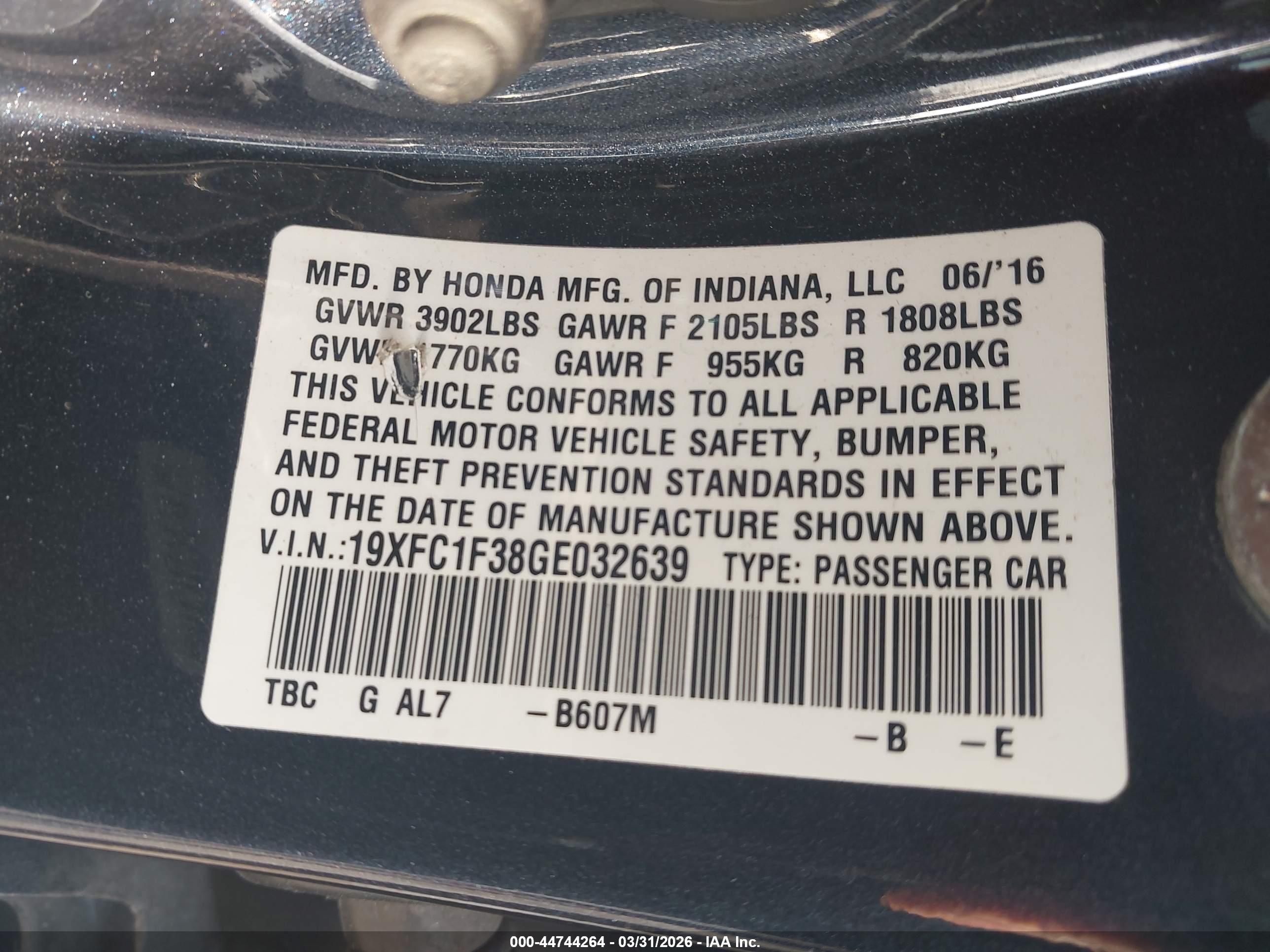 HONDA CIVIC image 9