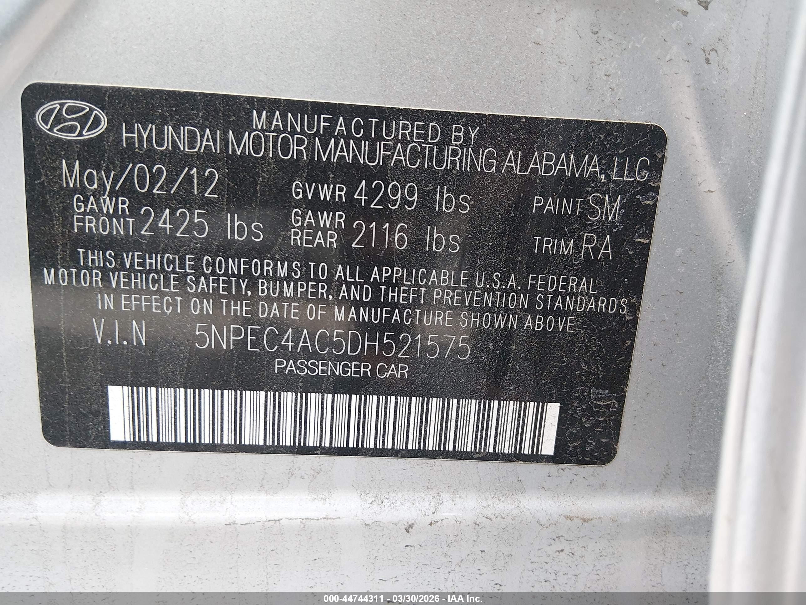 HYUNDAI SONATA image 9