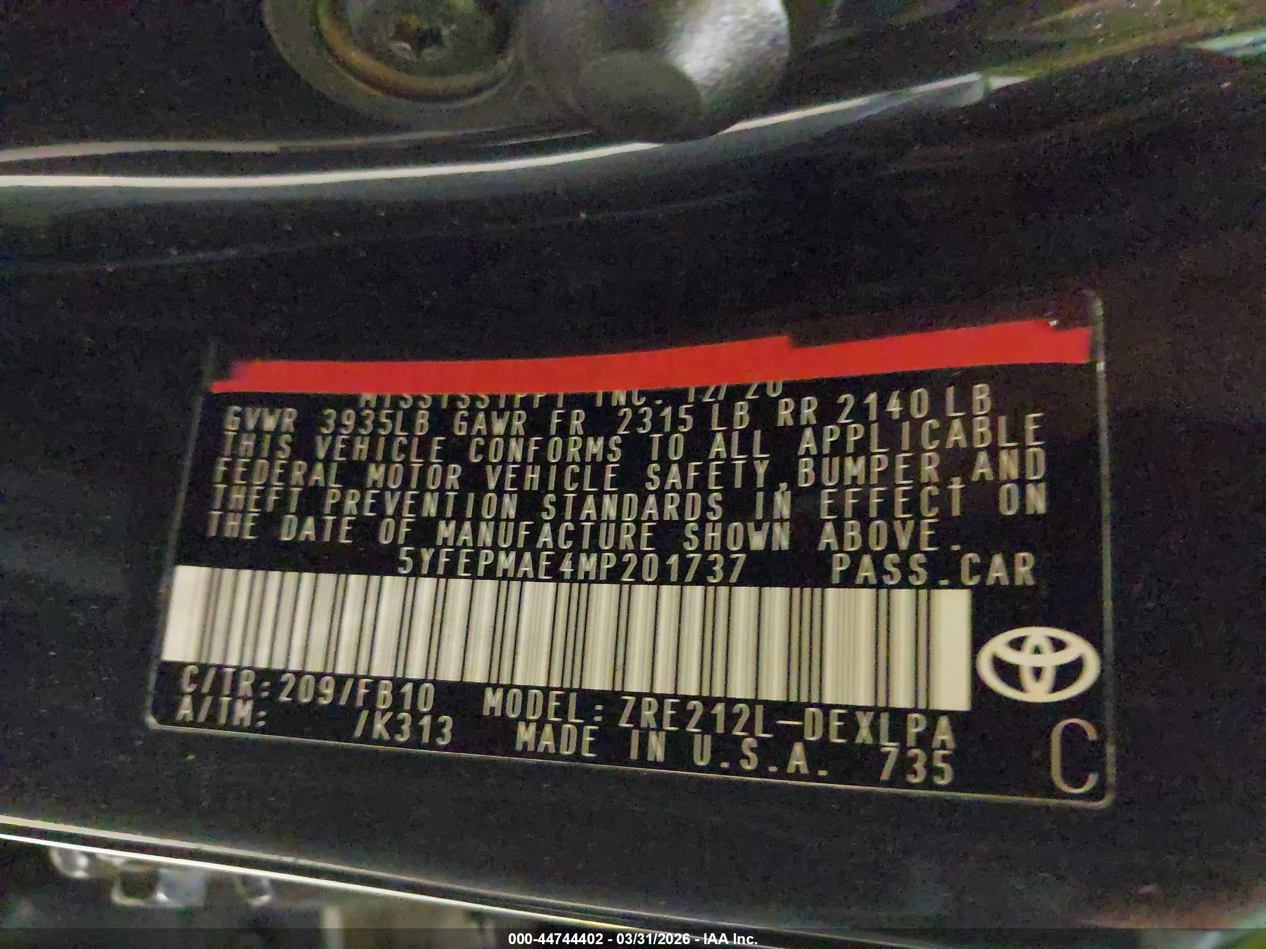 TOYOTA COROLLA image 9