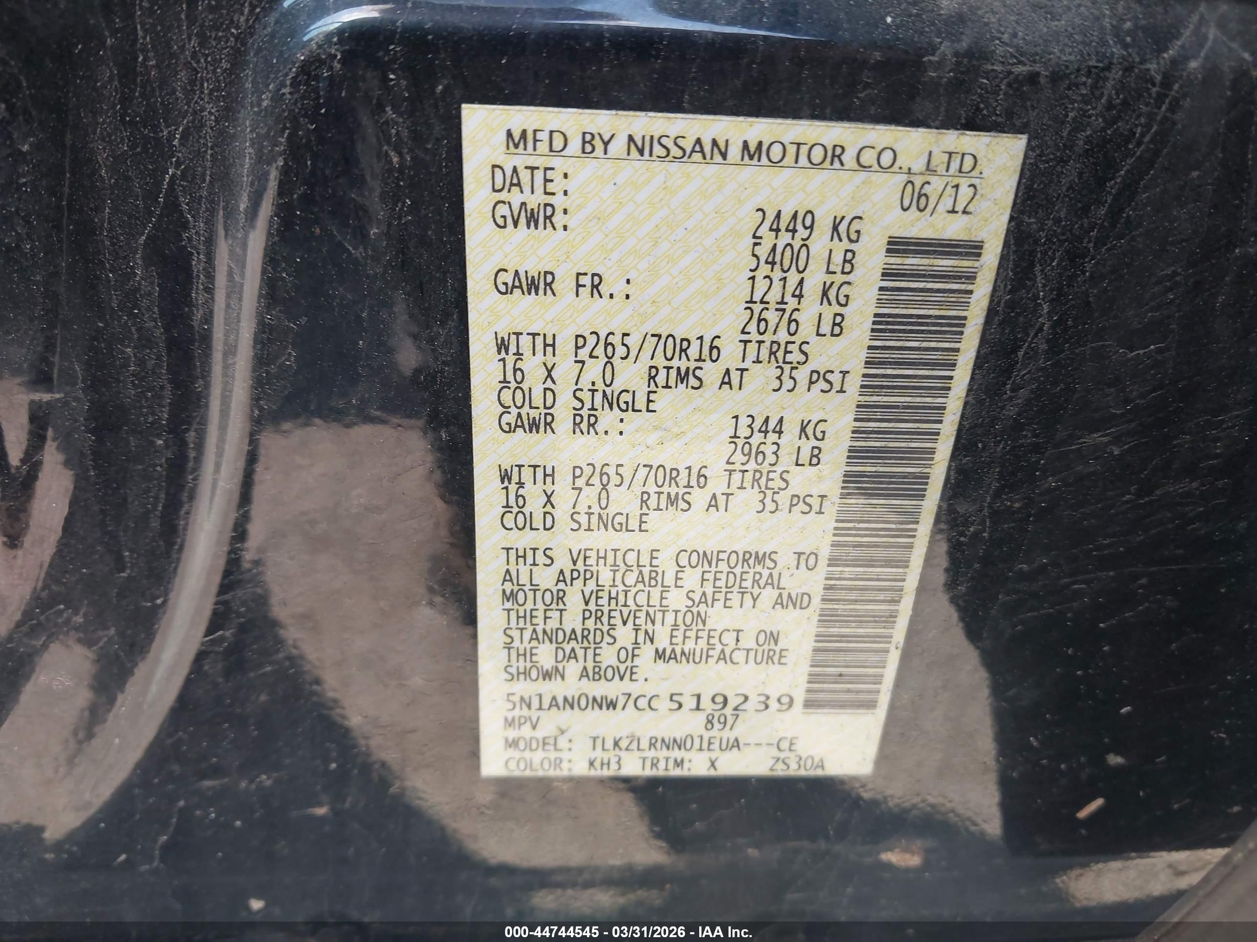 NISSAN XTERRA image 9