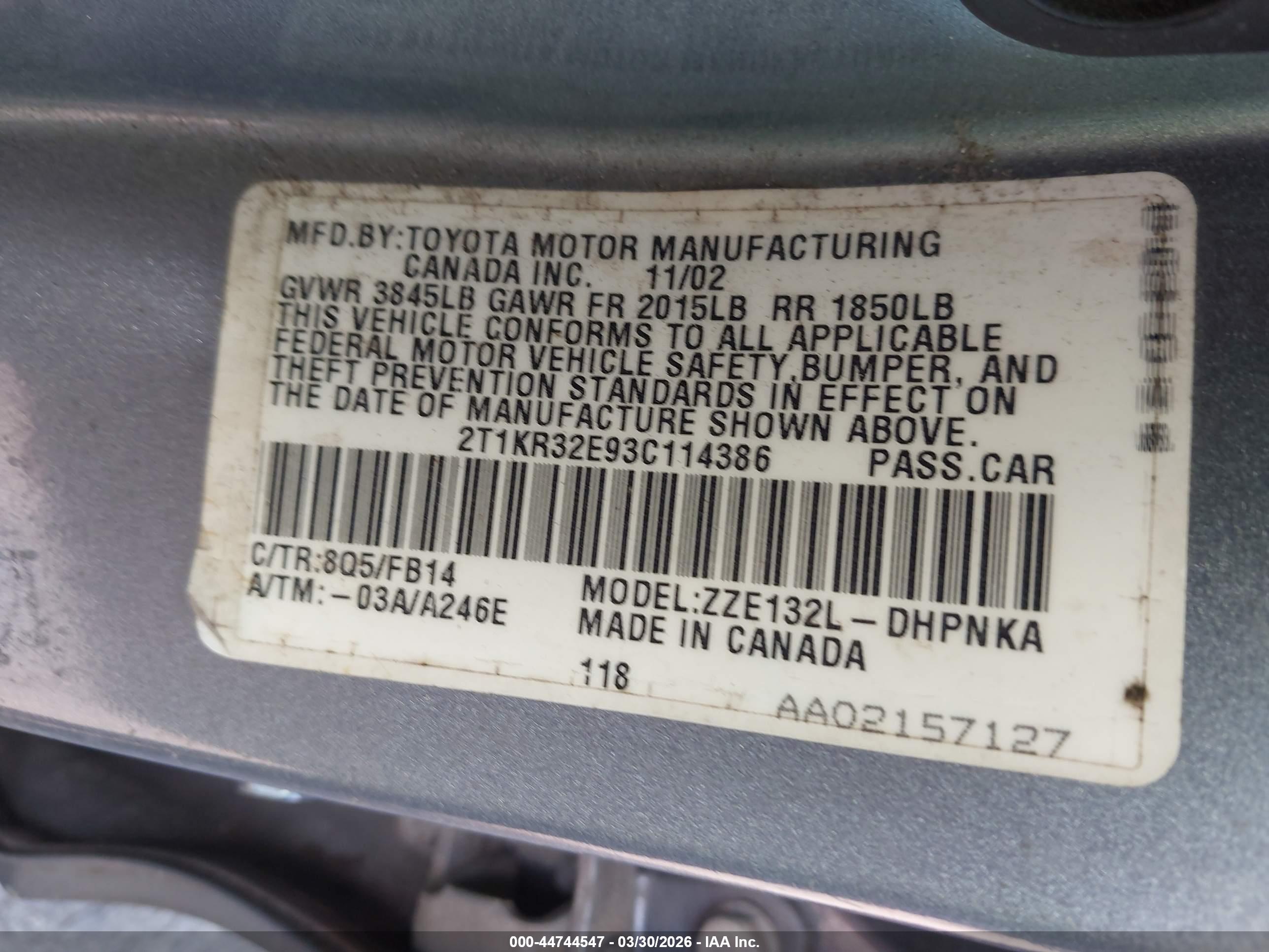 TOYOTA MATRIX image 9
