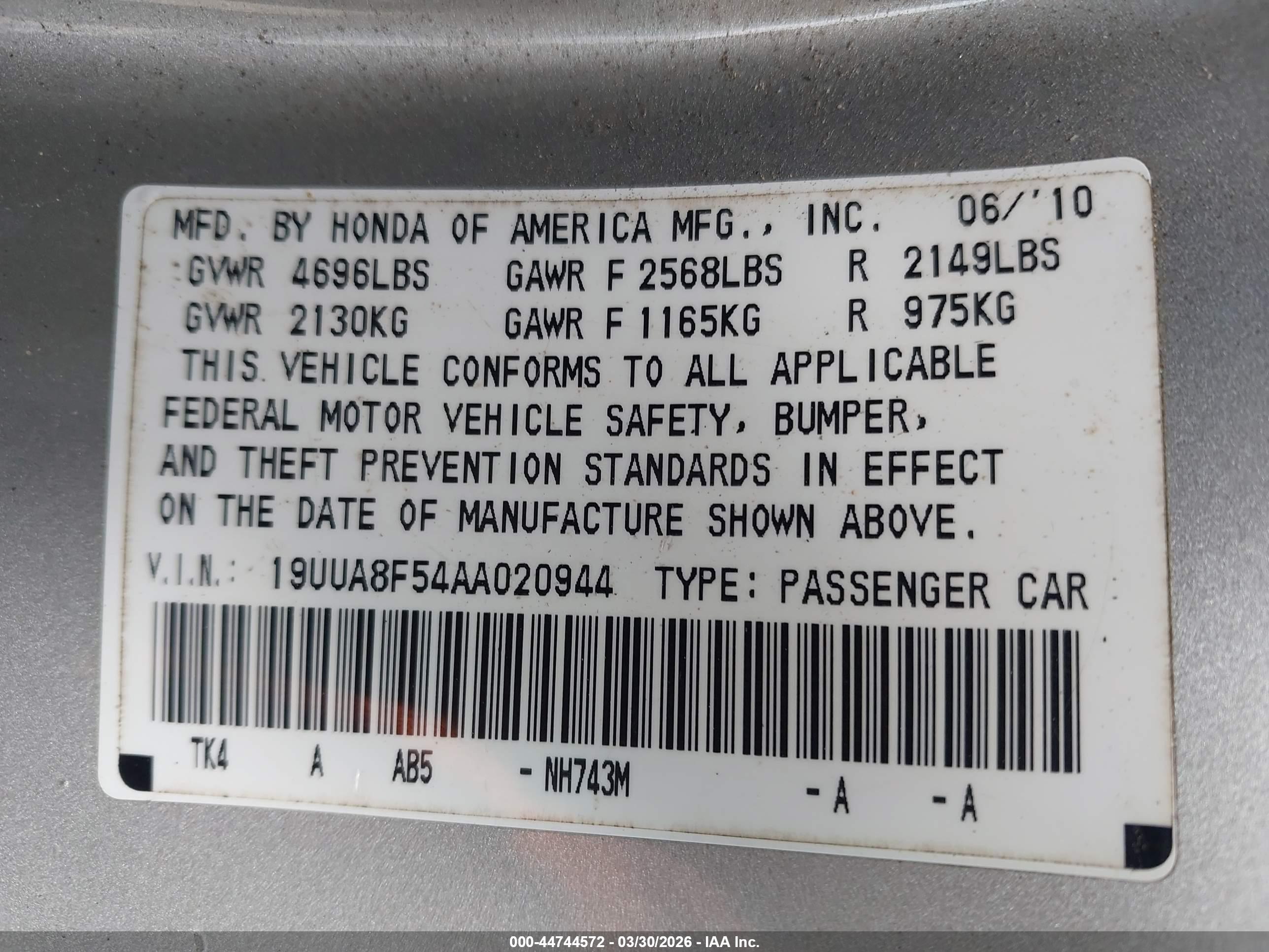 ACURA TL image 9