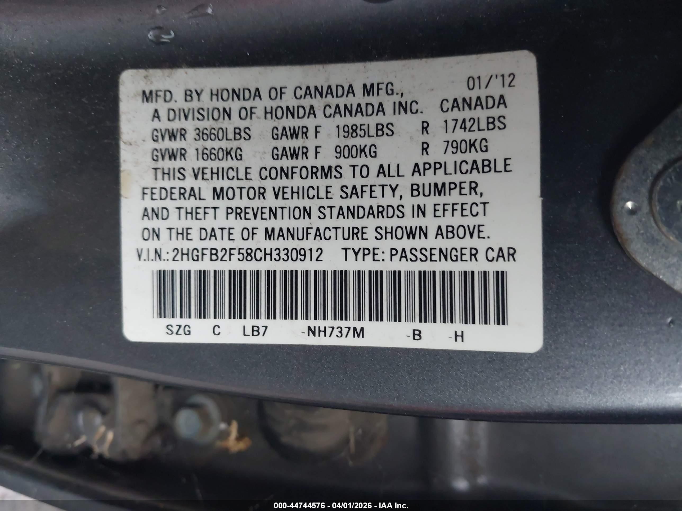 HONDA CIVIC image 9