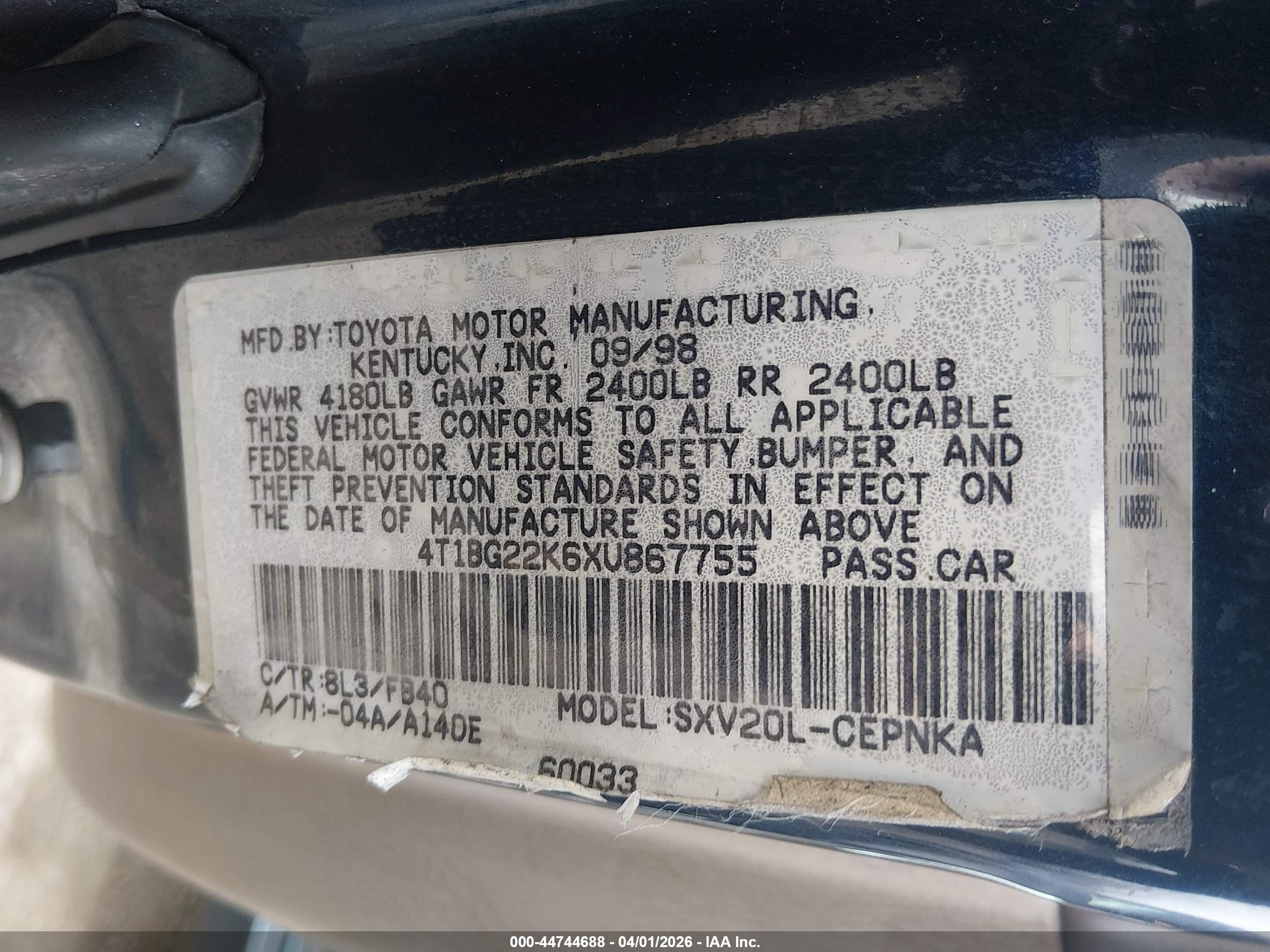 TOYOTA CAMRY image 9