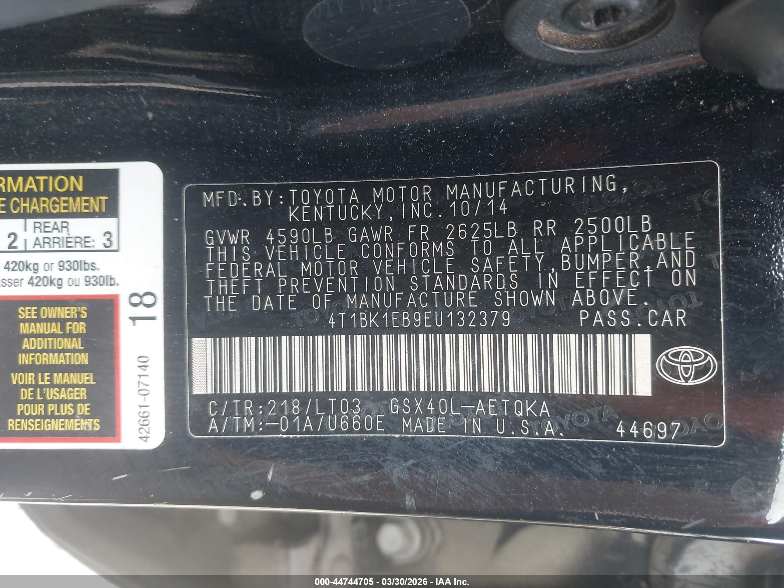 TOYOTA AVALON image 9