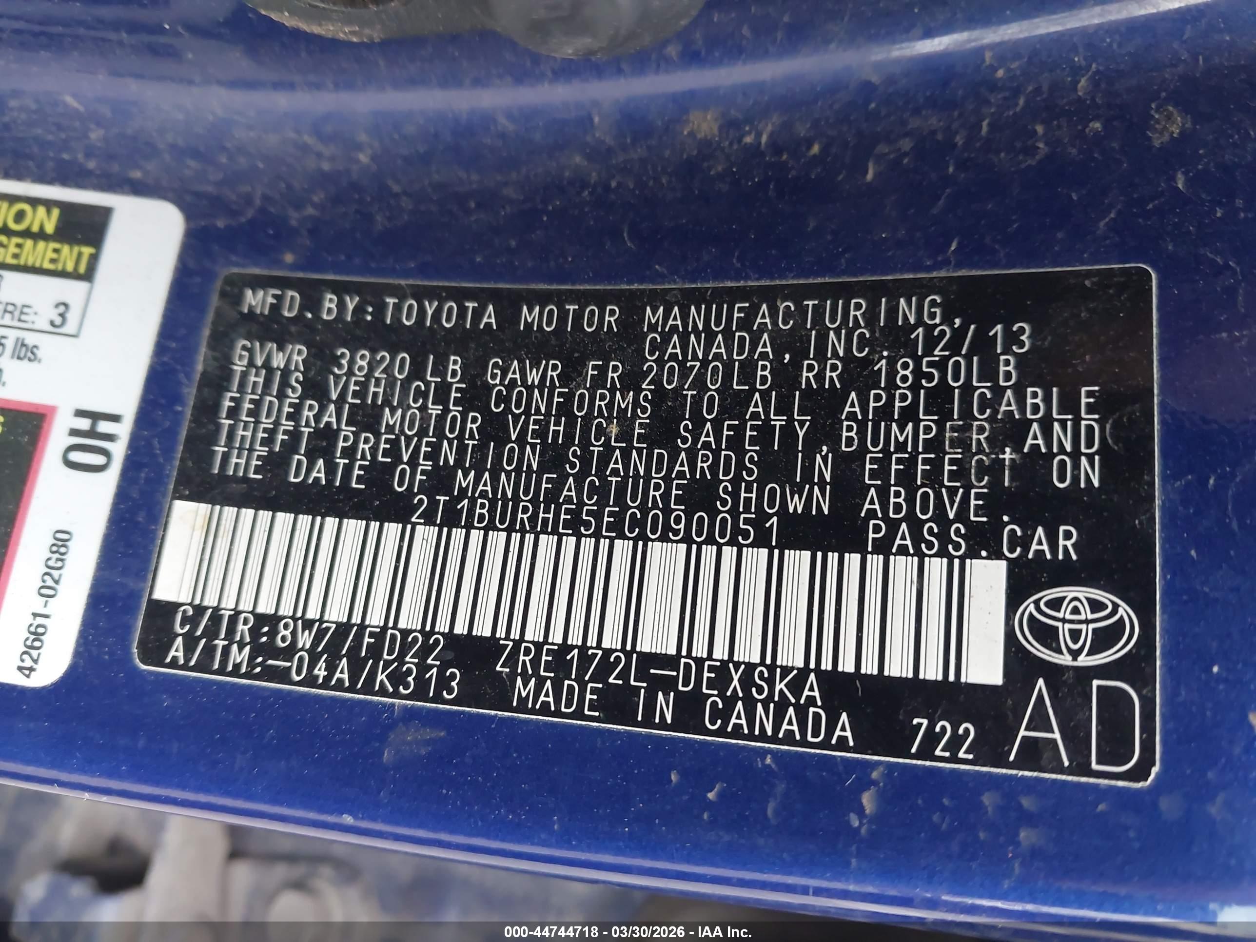 TOYOTA COROLLA image 9