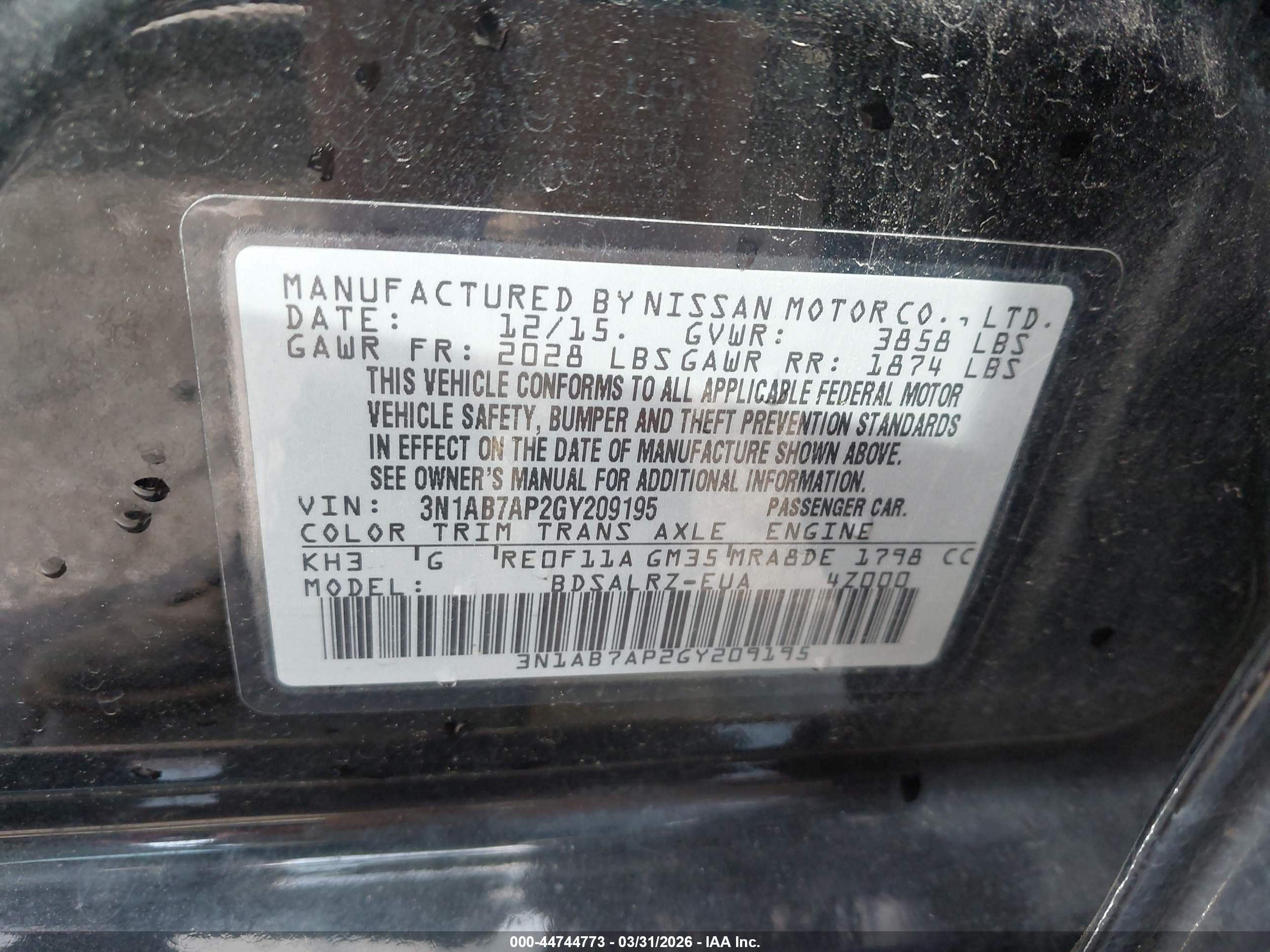 NISSAN SENTRA image 9