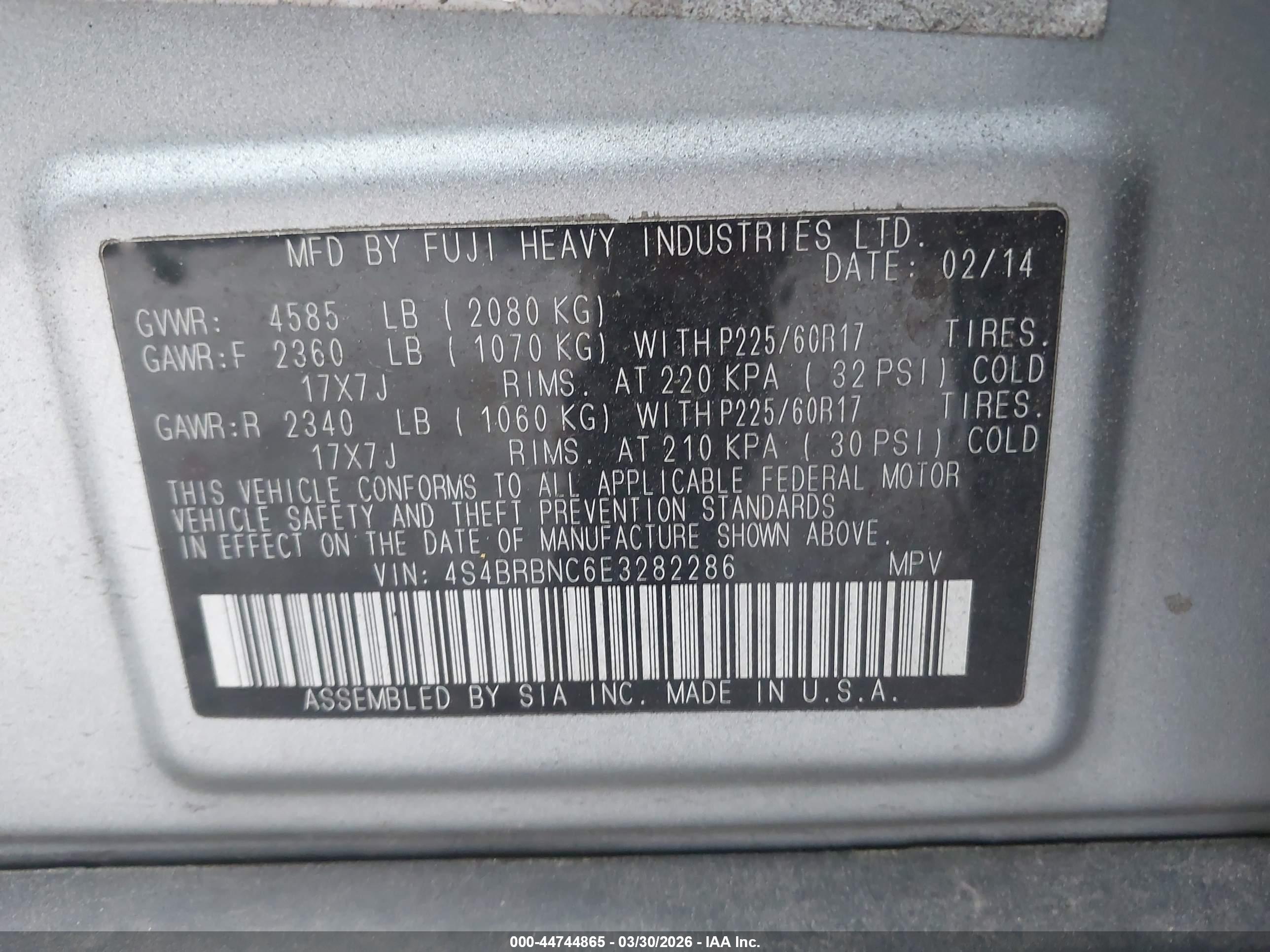 SUBARU OUTBACK image 9