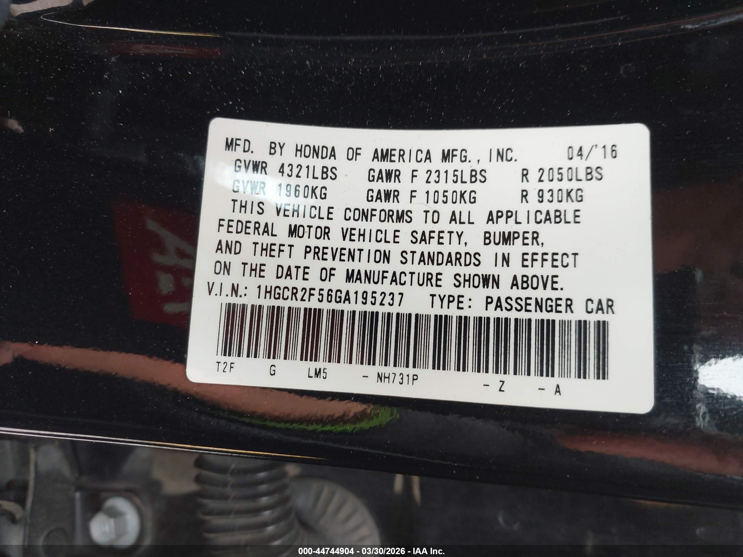 HONDA ACCORD image 9