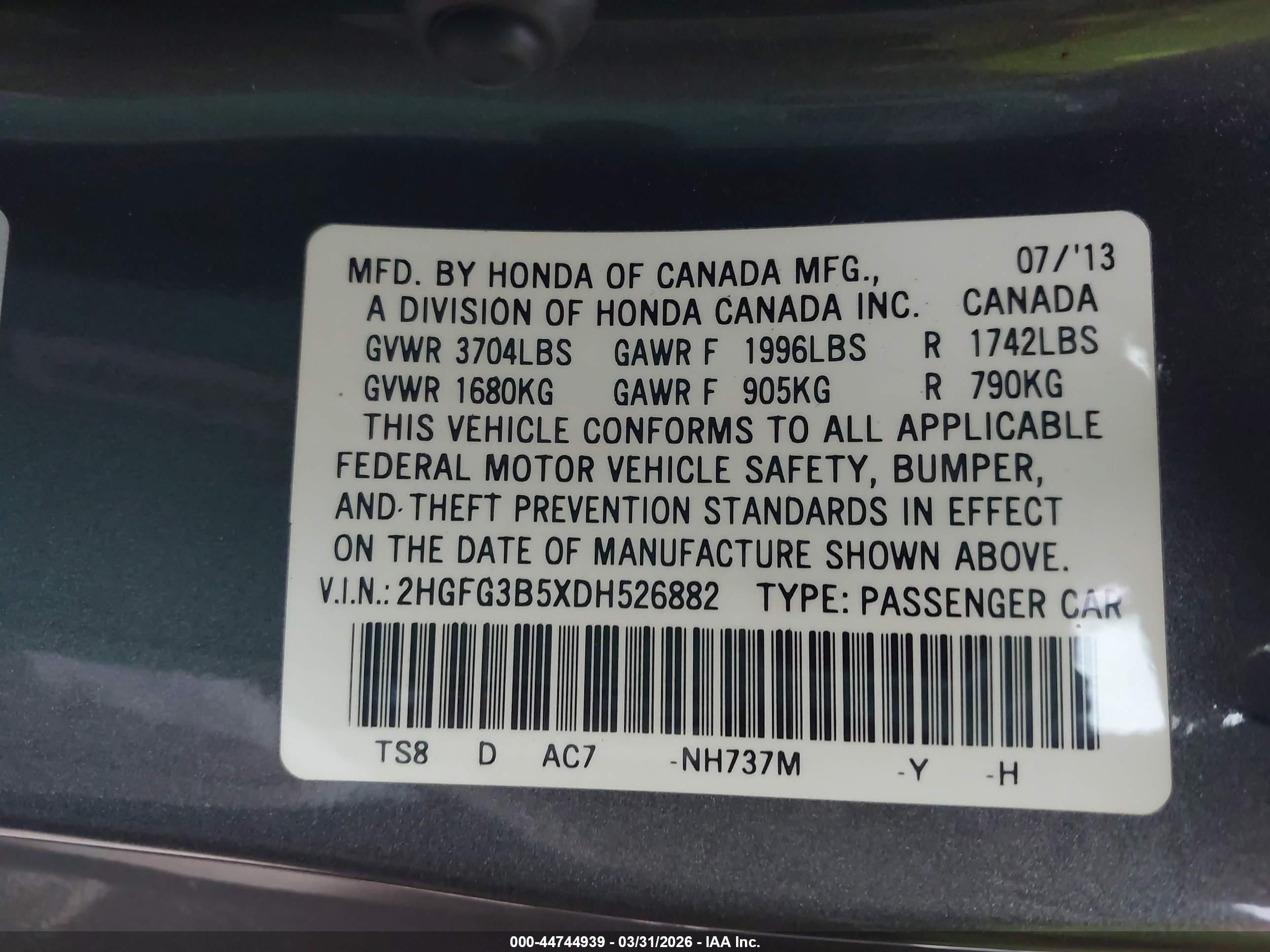 HONDA CIVIC image 9