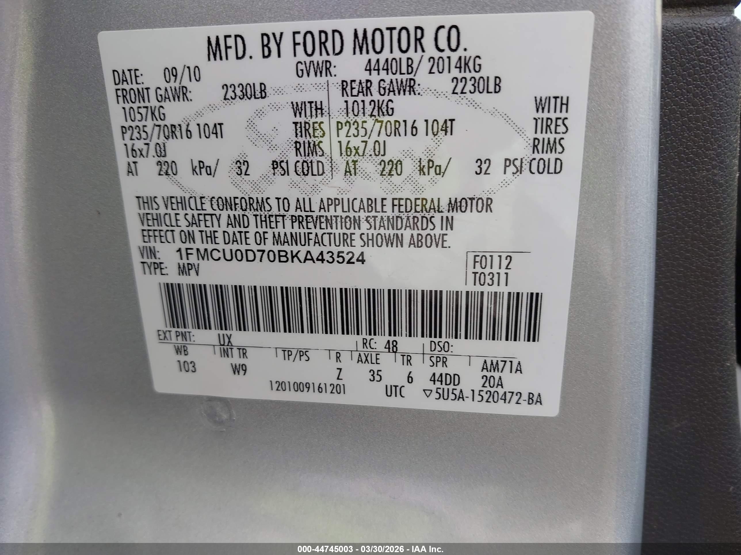 FORD ESCAPE image 9