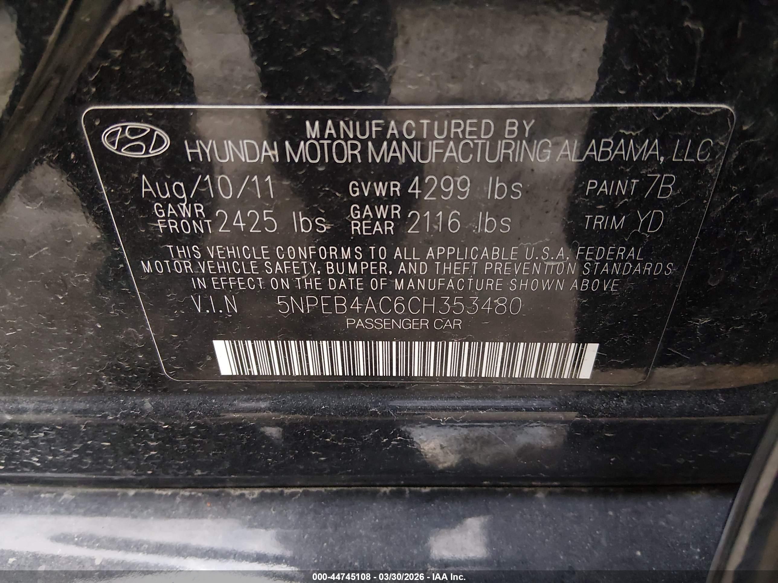 HYUNDAI SONATA image 9