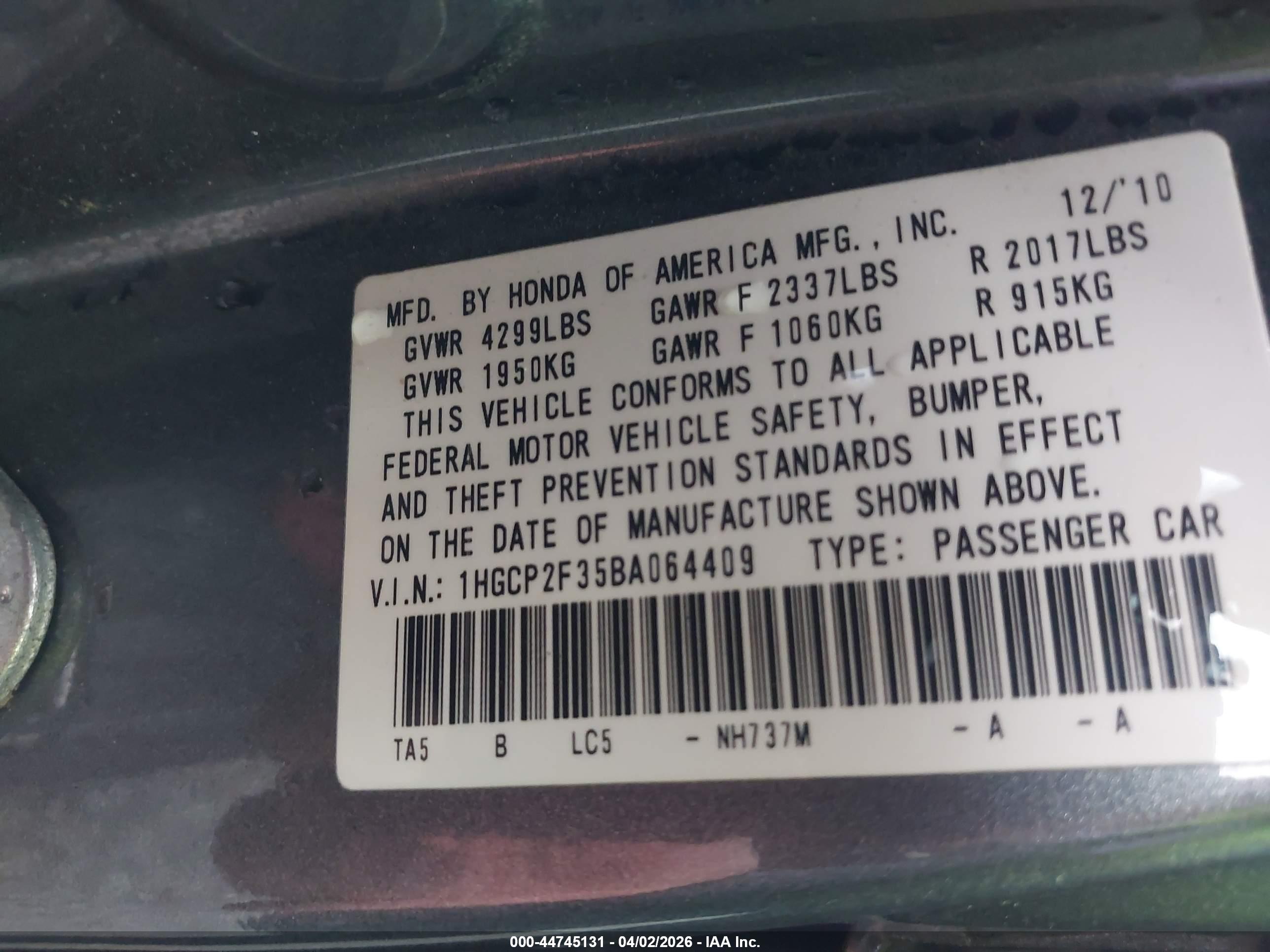 HONDA ACCORD image 9