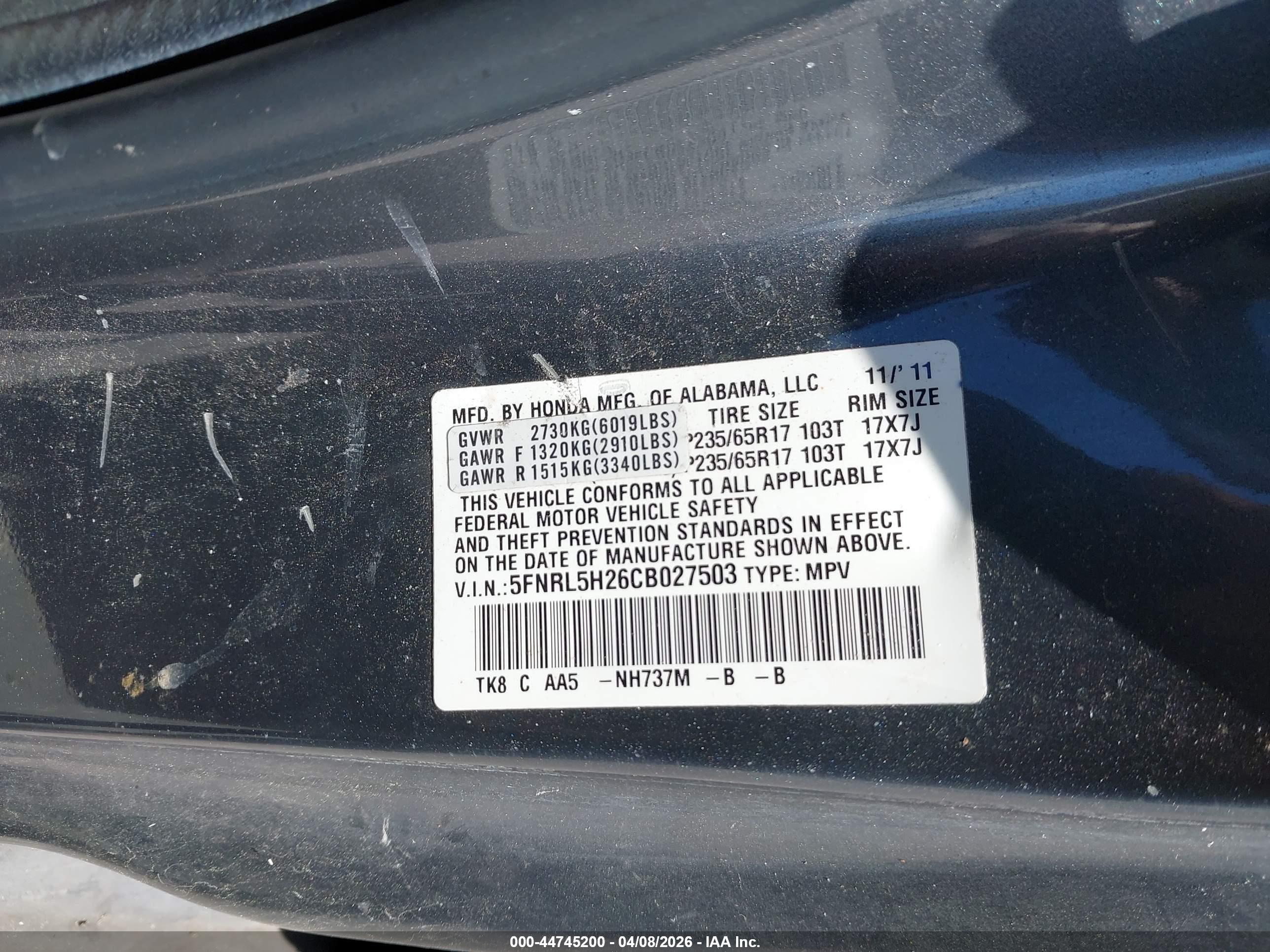 HONDA ODYSSEY image 9