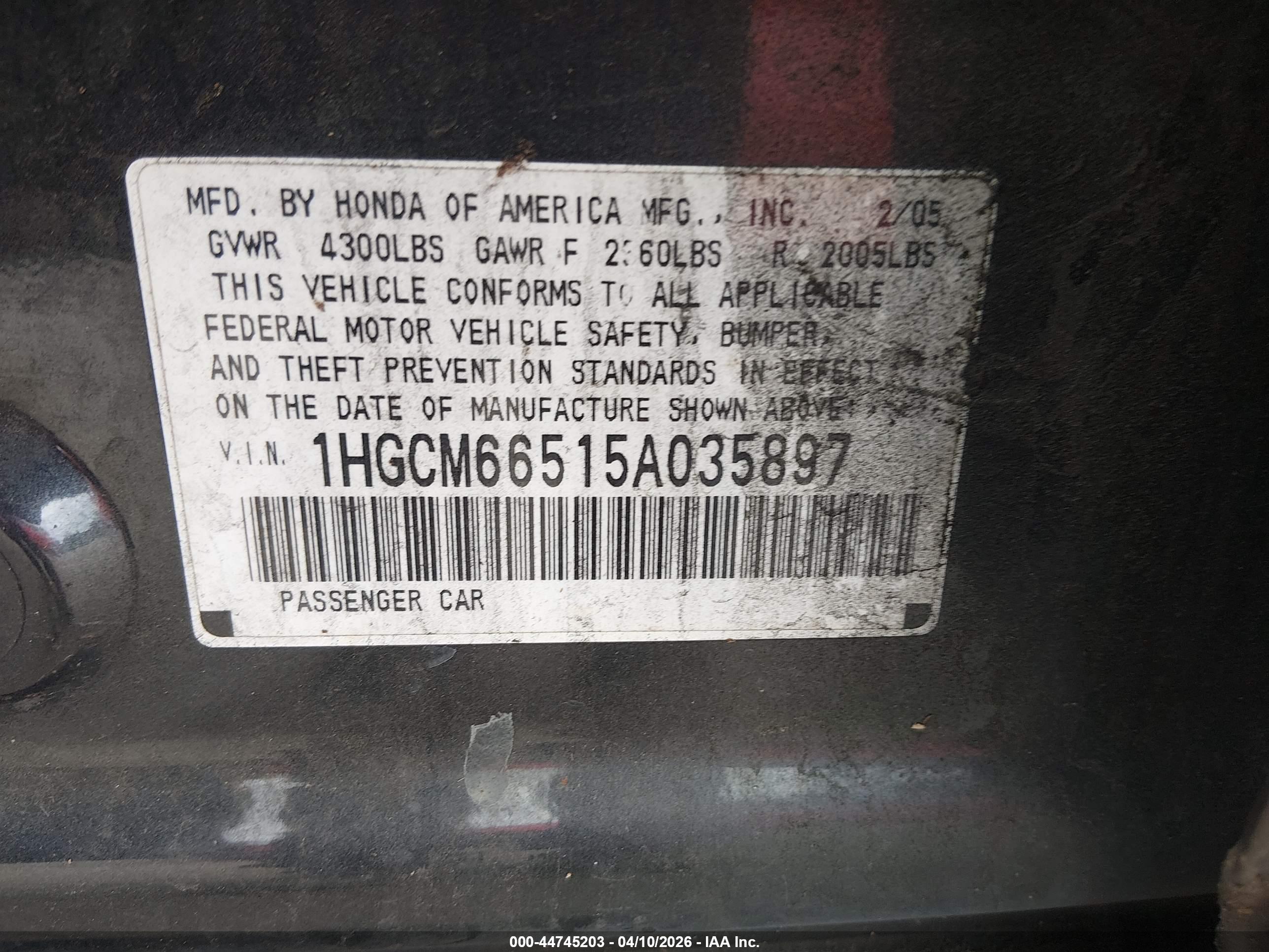 HONDA ACCORD image 9
