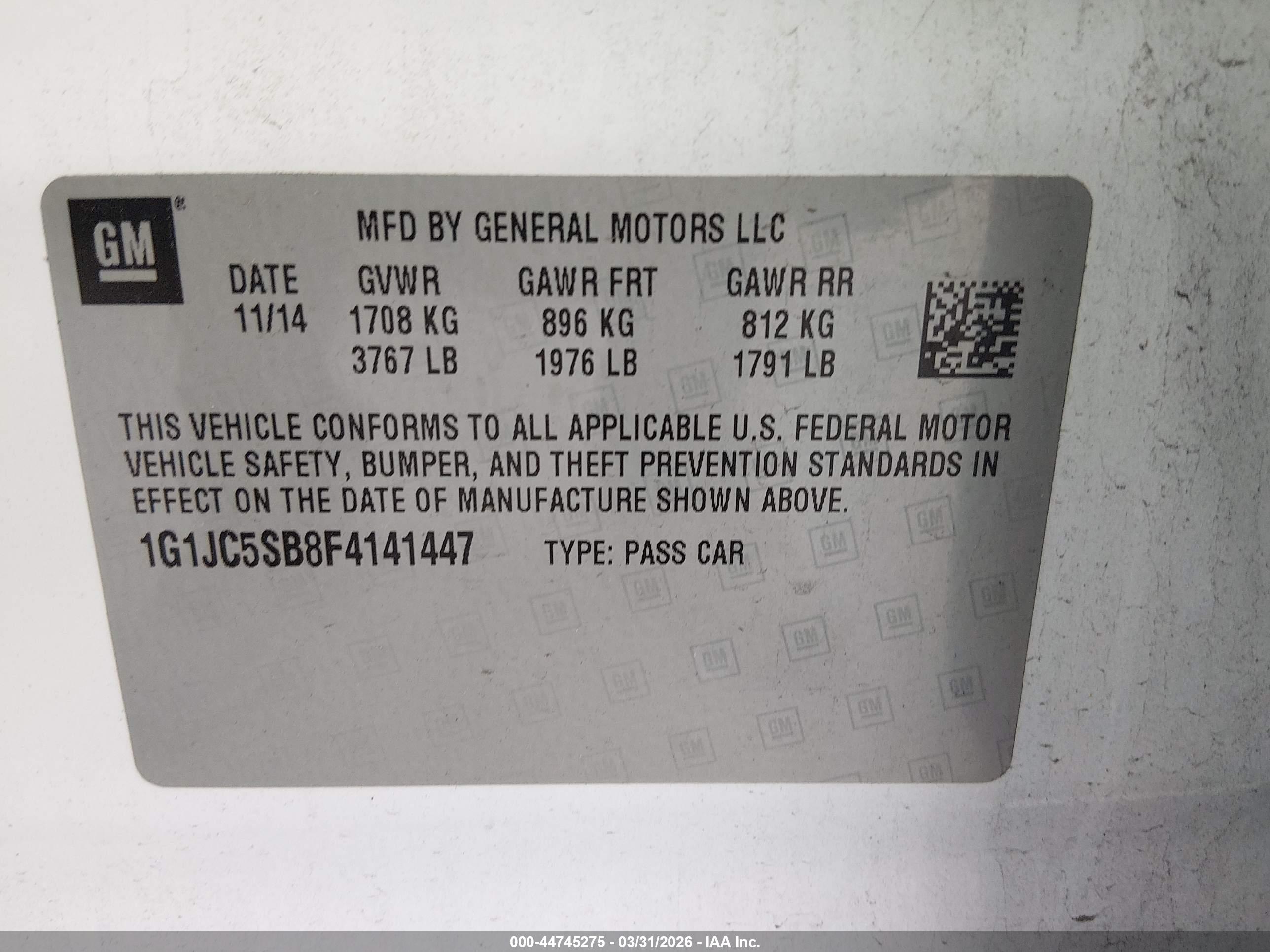CHEVROLET SONIC image 9