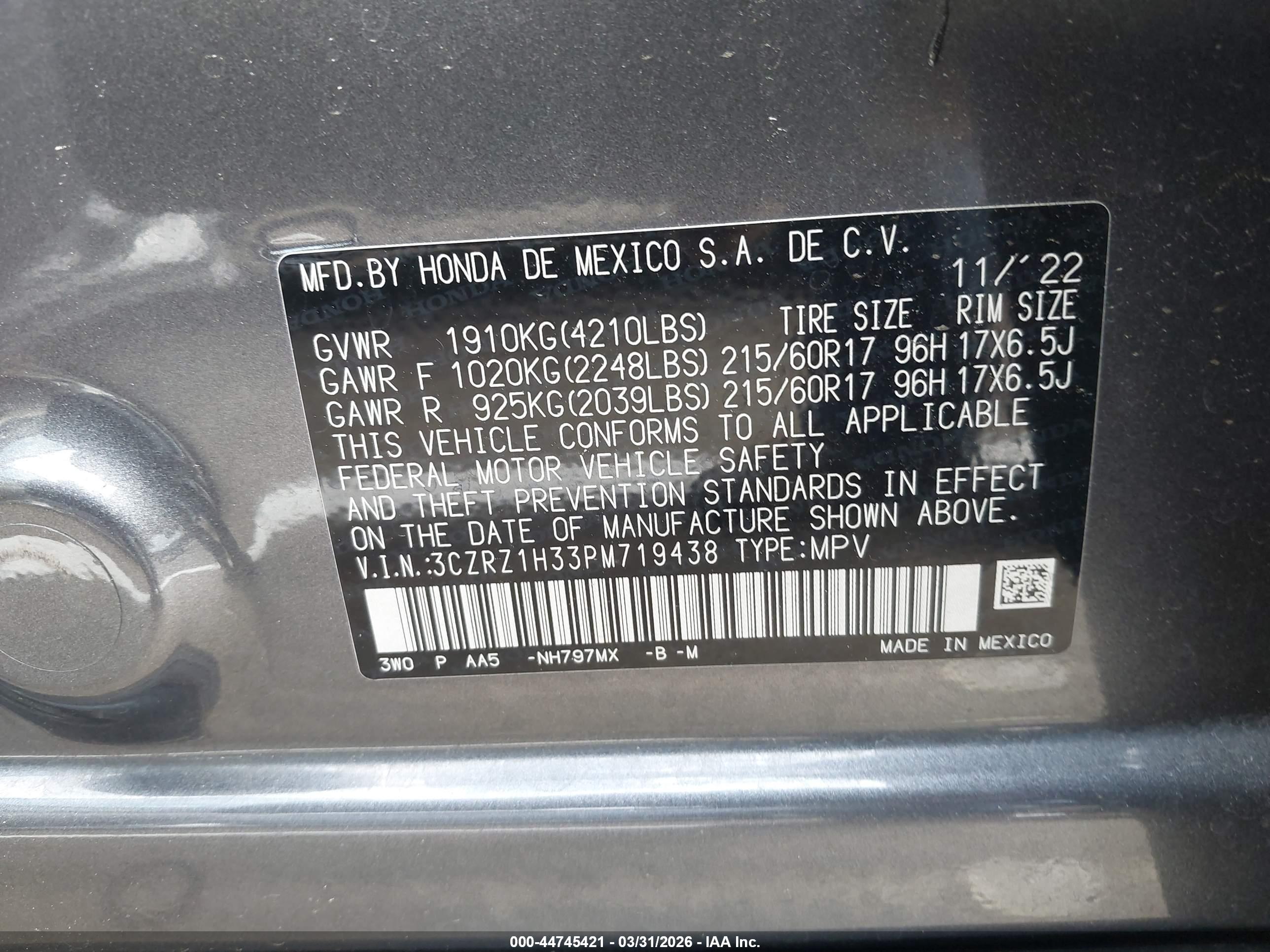 HONDA HR-V image 9