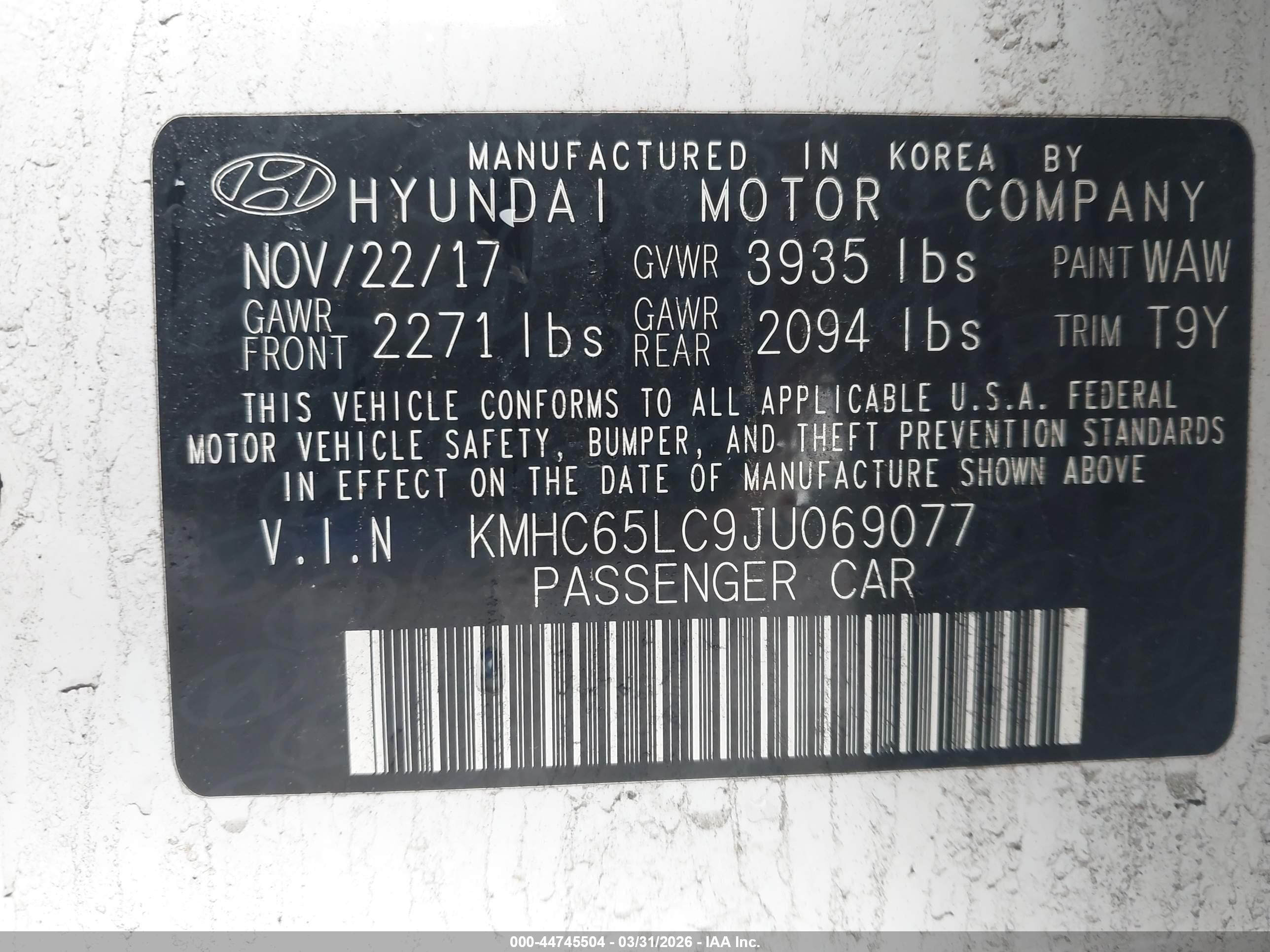 HYUNDAI IONIQ image 9