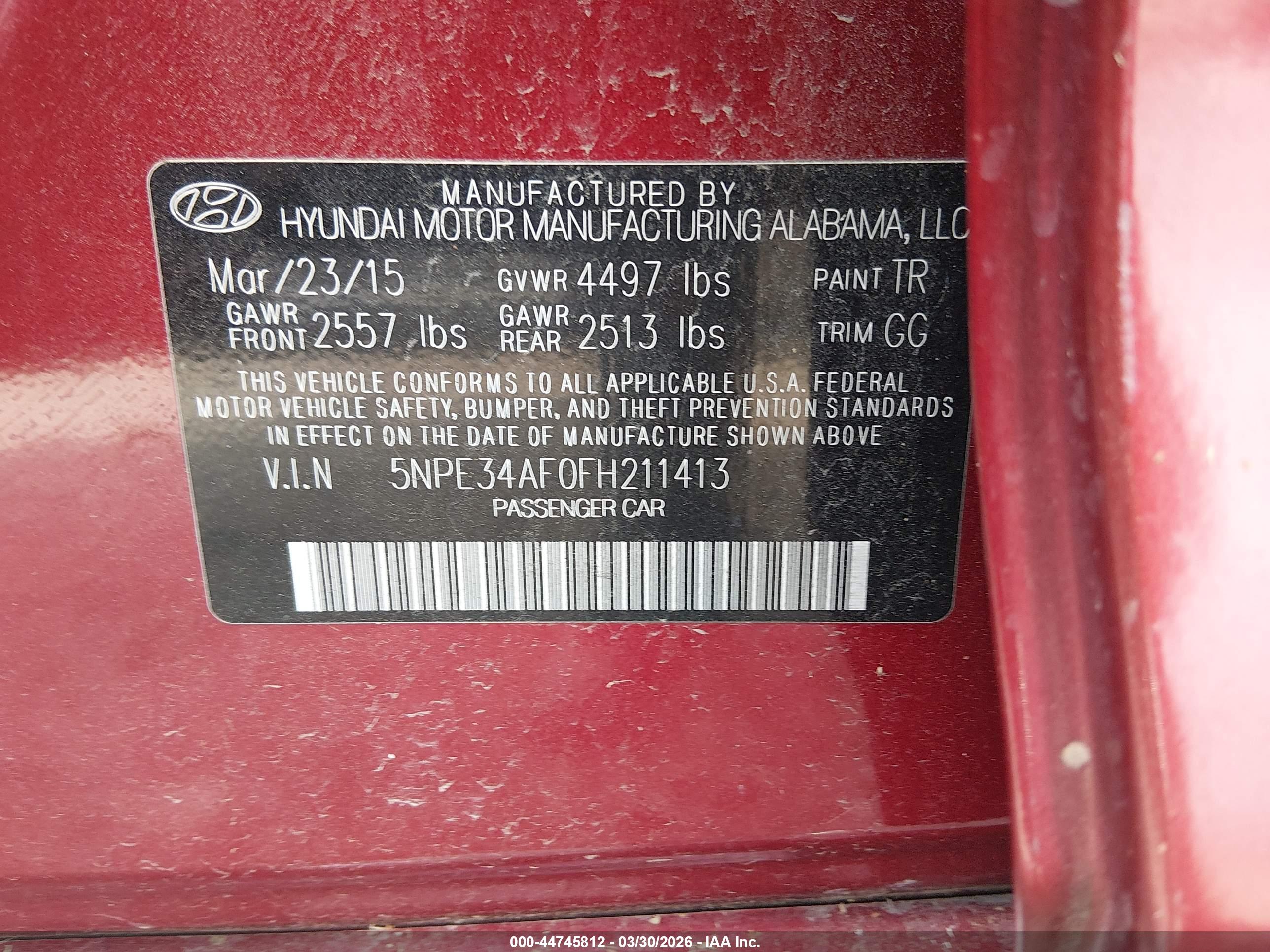 HYUNDAI SONATA image 9