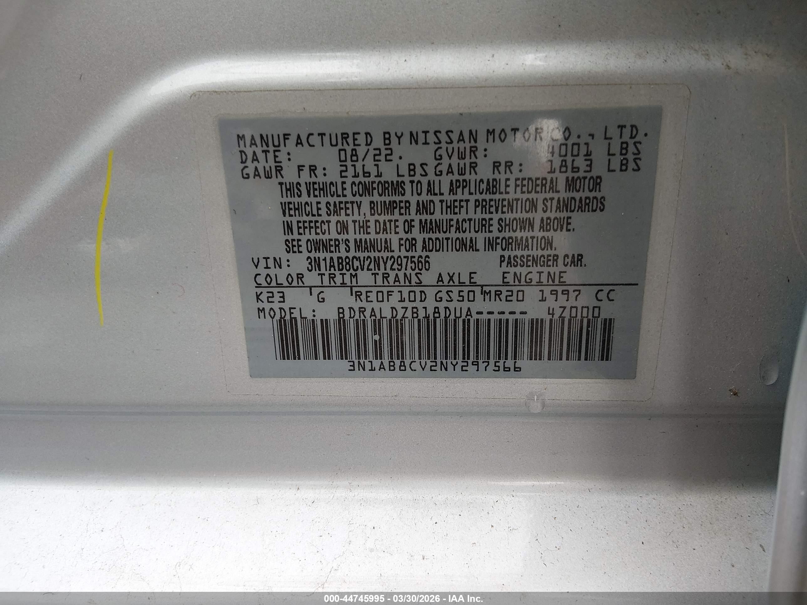 NISSAN SENTRA image 9