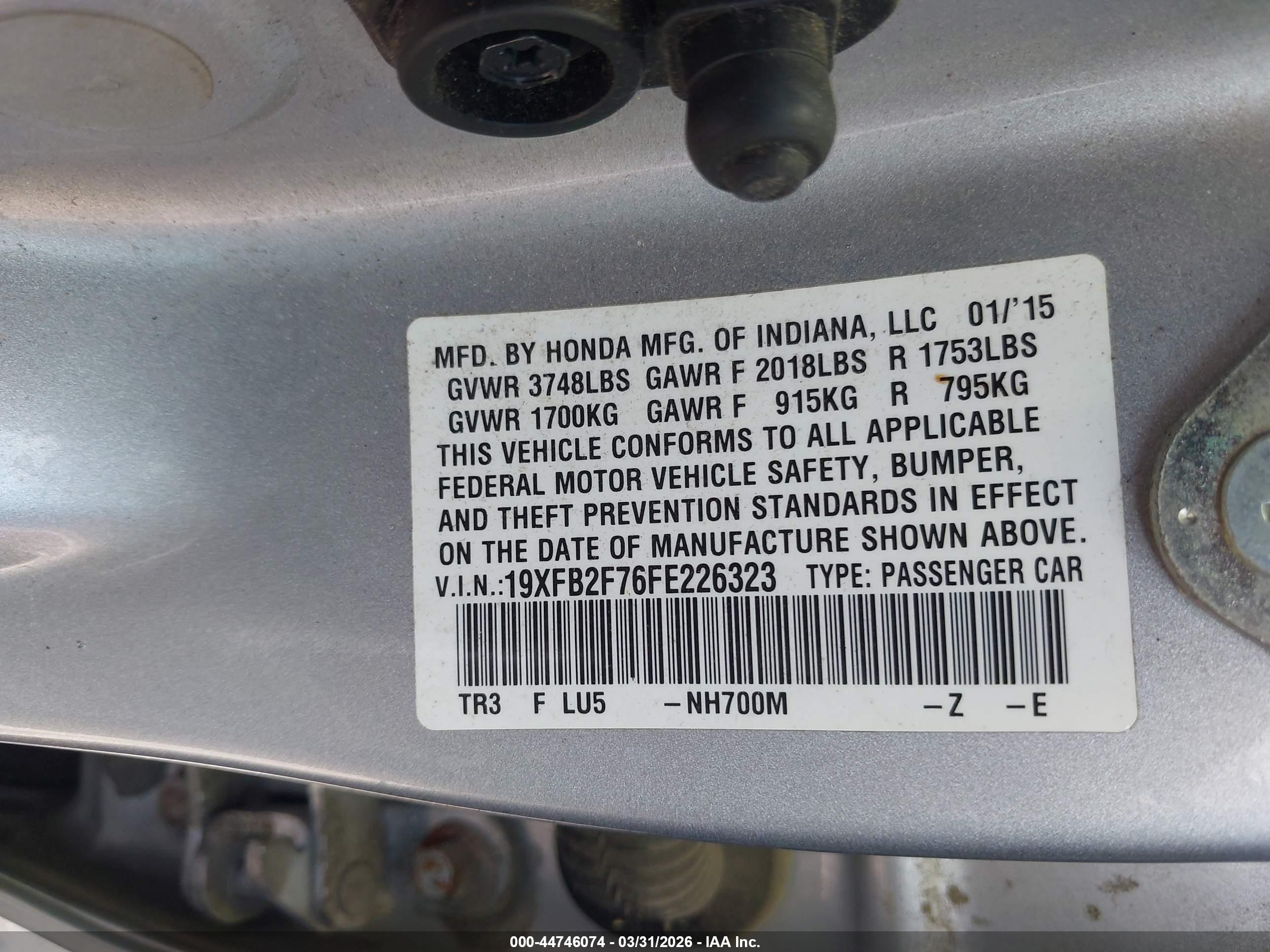 HONDA CIVIC image 9