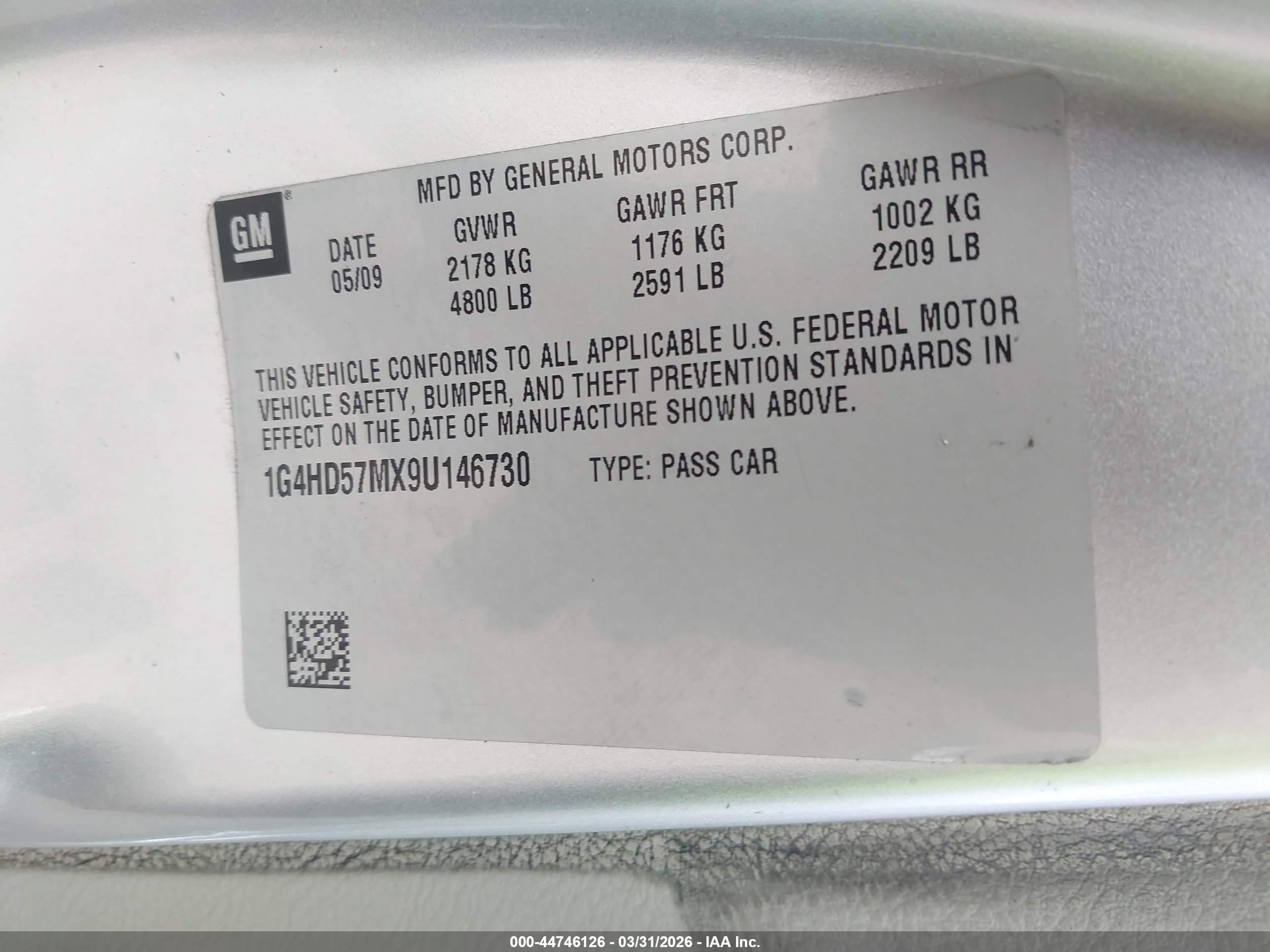BUICK LUCERNE image 9
