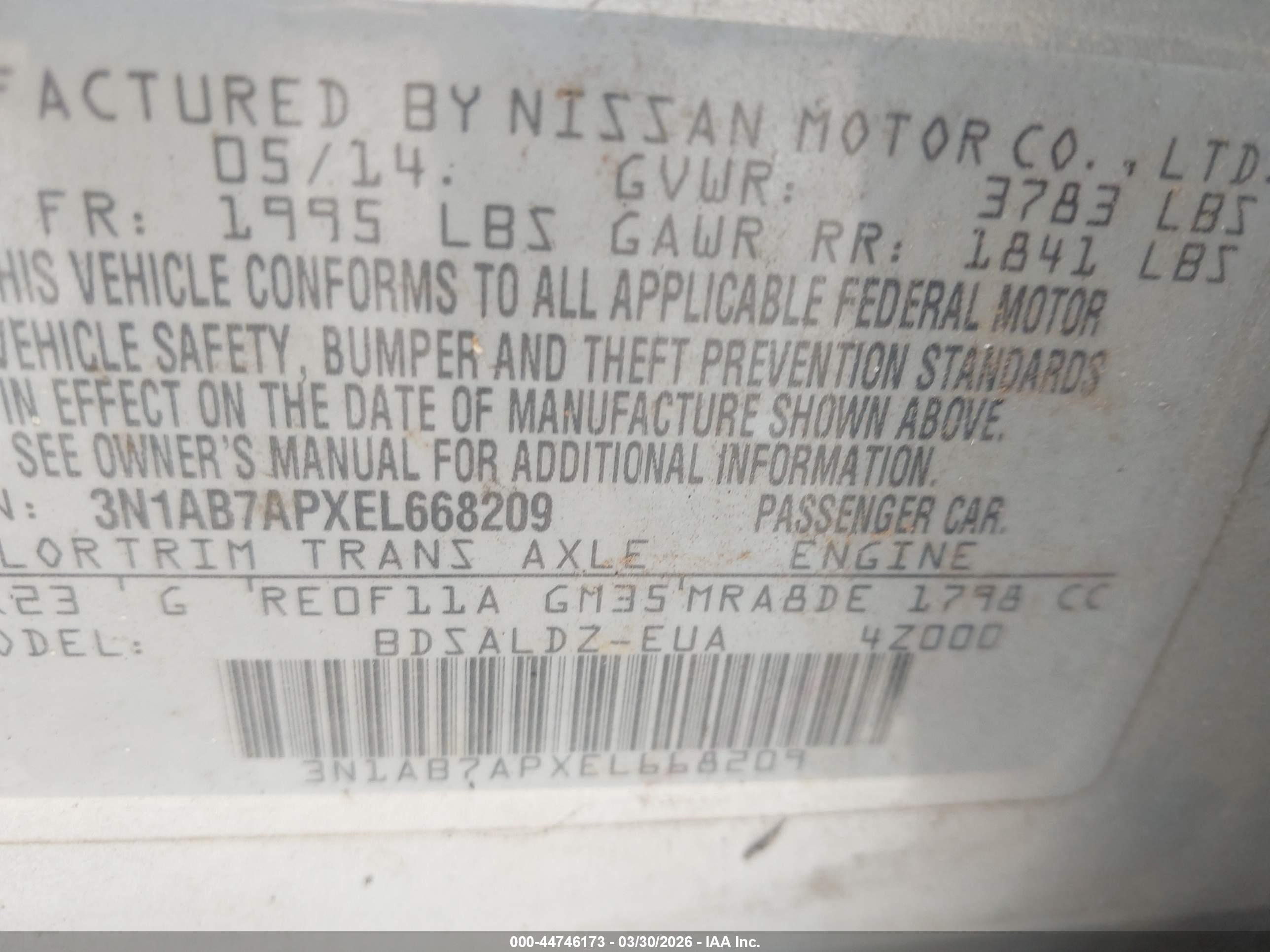 NISSAN SENTRA image 9