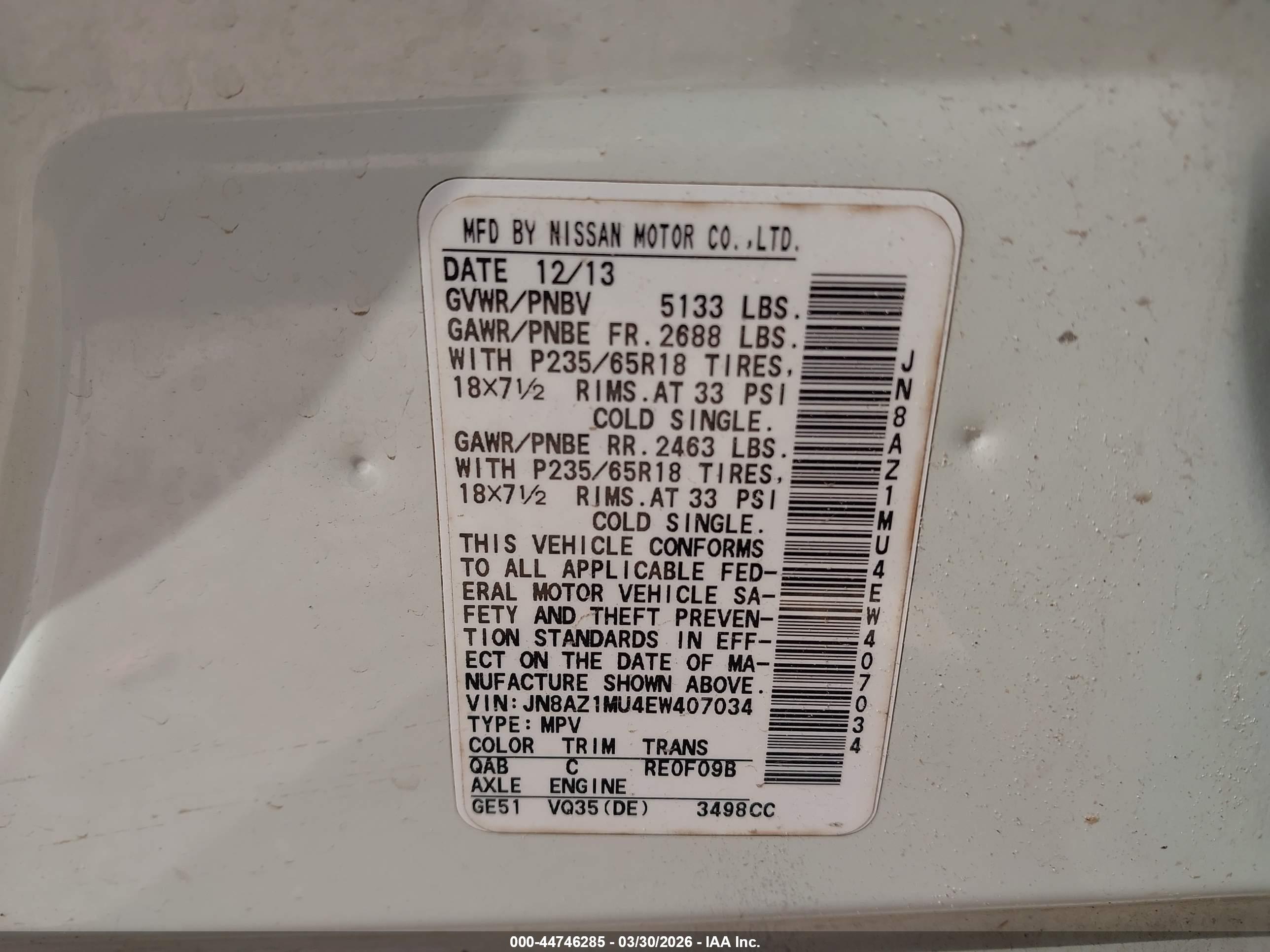 NISSAN MURANO image 9