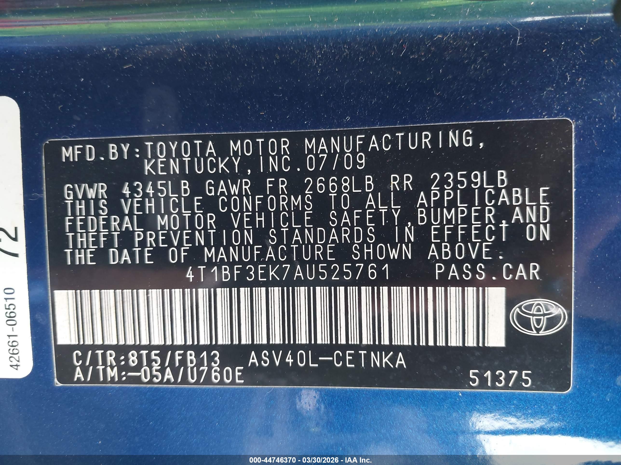 TOYOTA CAMRY image 9