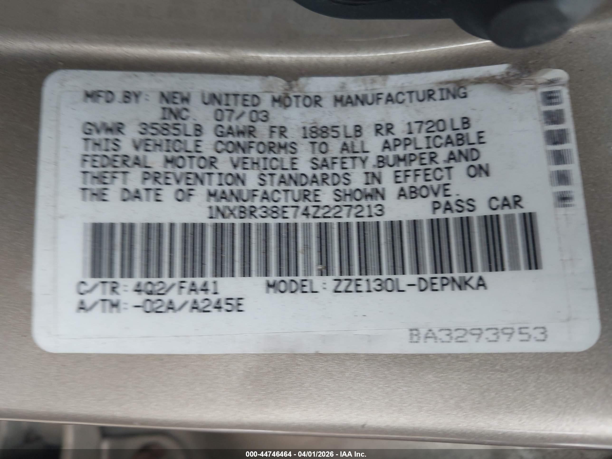 TOYOTA COROLLA image 9