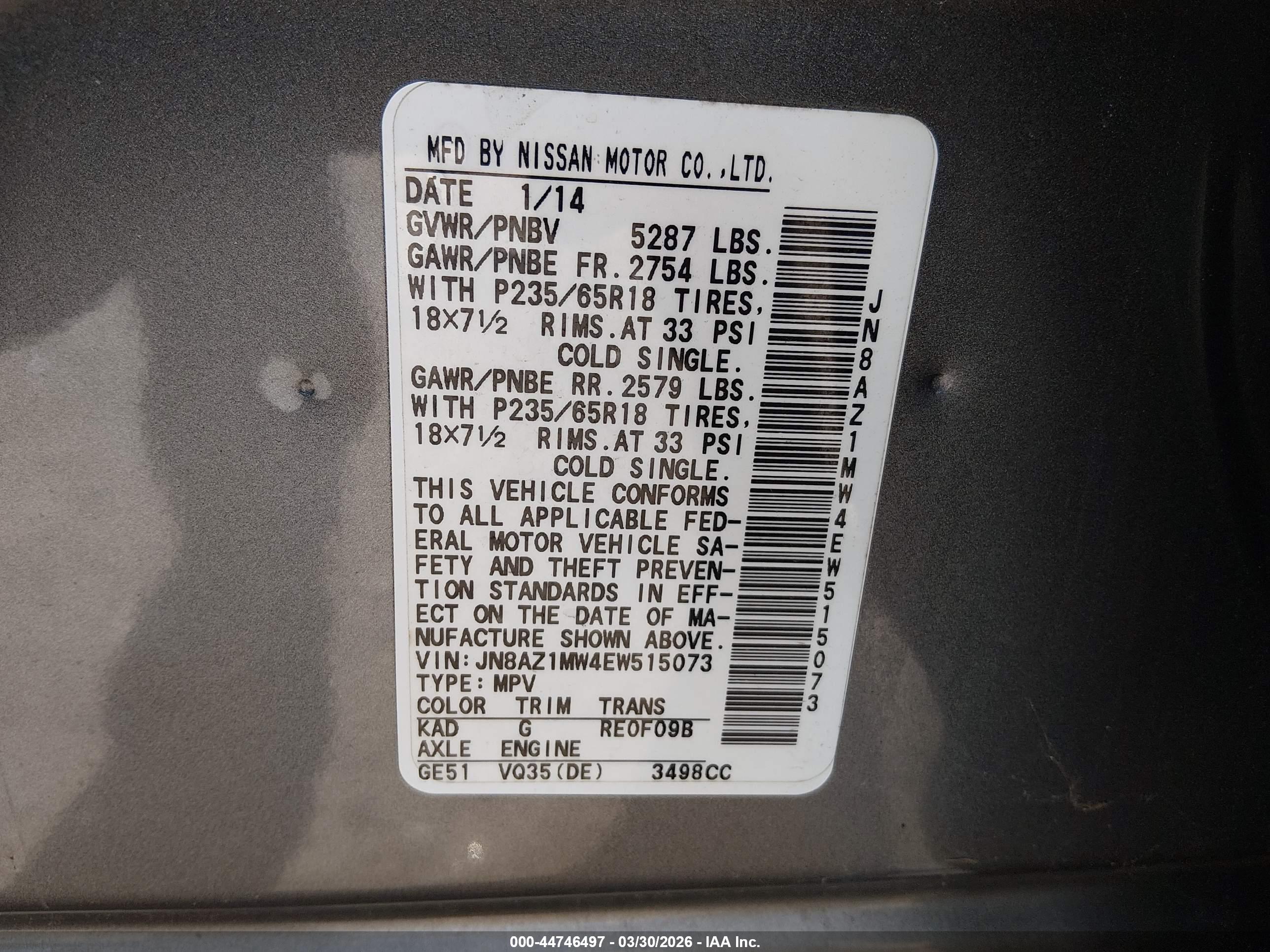 NISSAN MURANO image 9