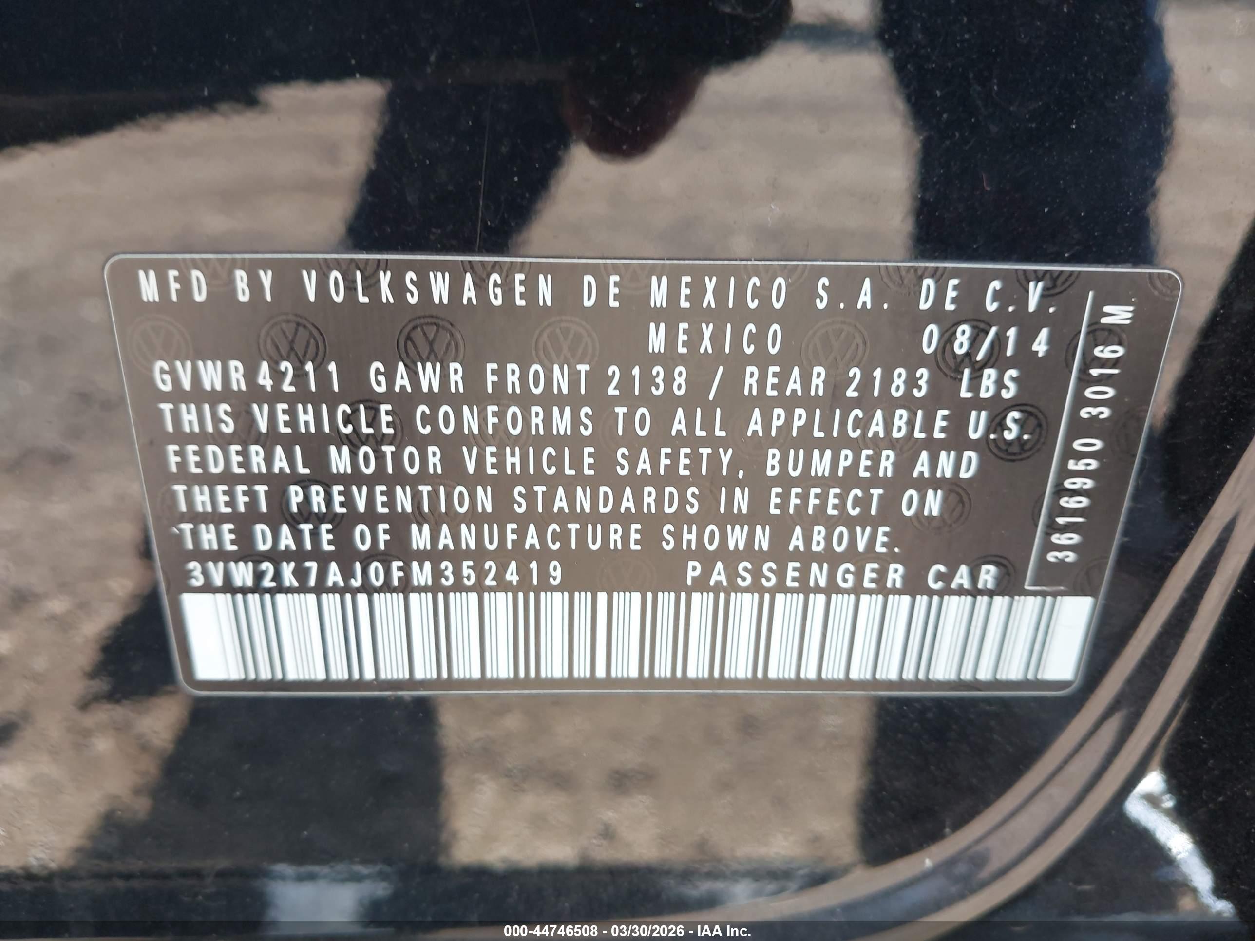 VOLKSWAGEN JETTA image 9