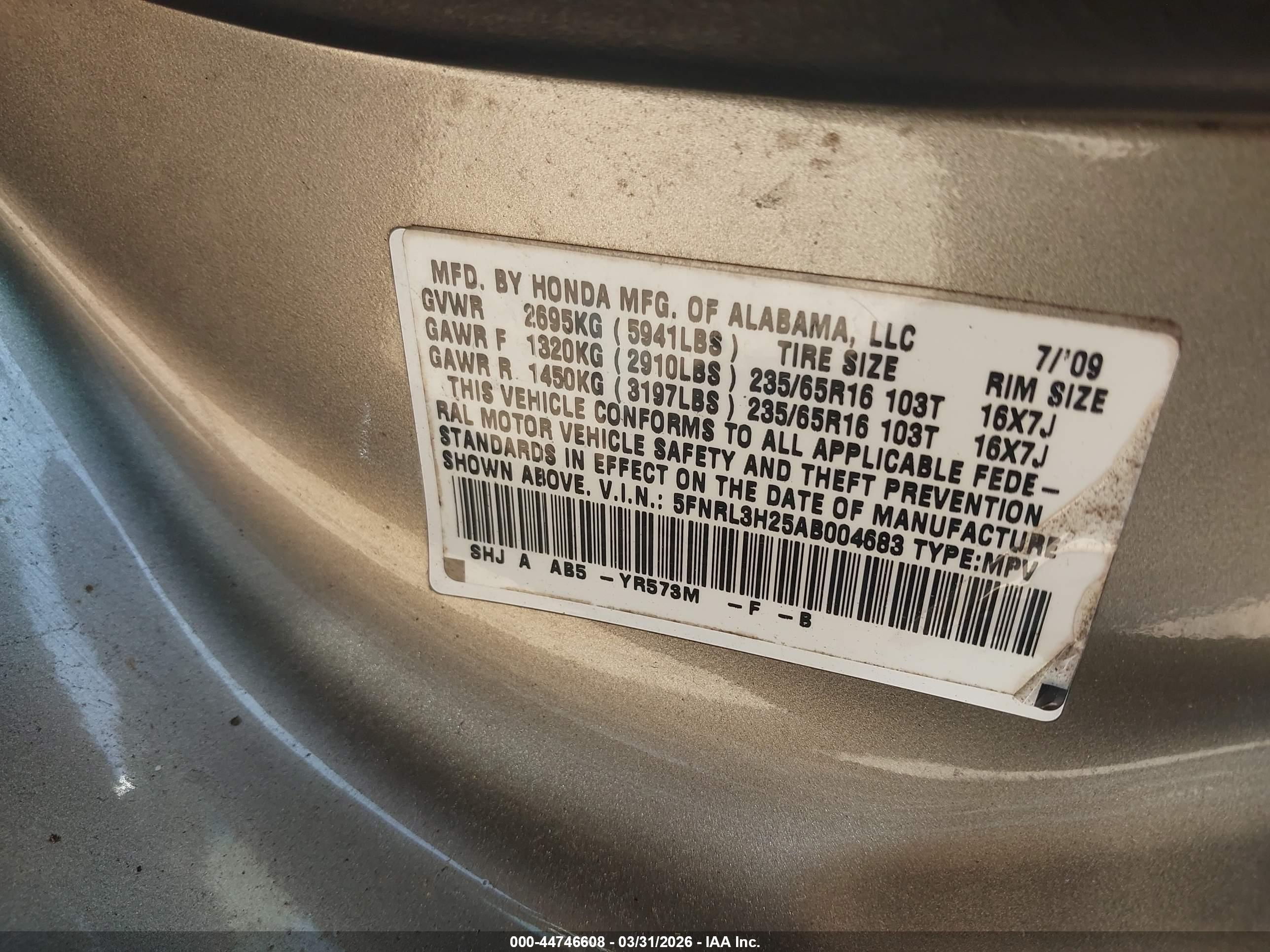 HONDA ODYSSEY image 9
