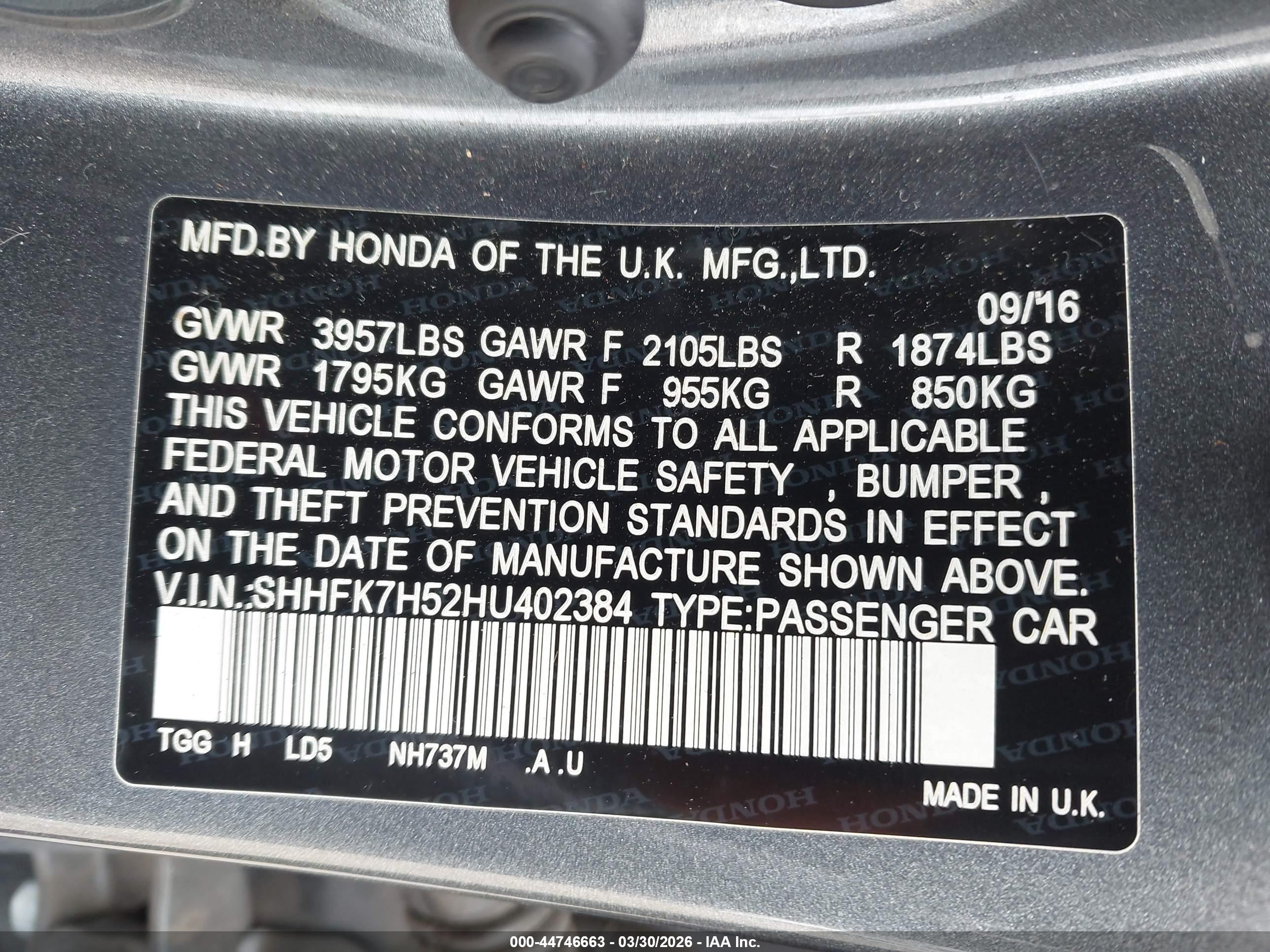 HONDA CIVIC image 9