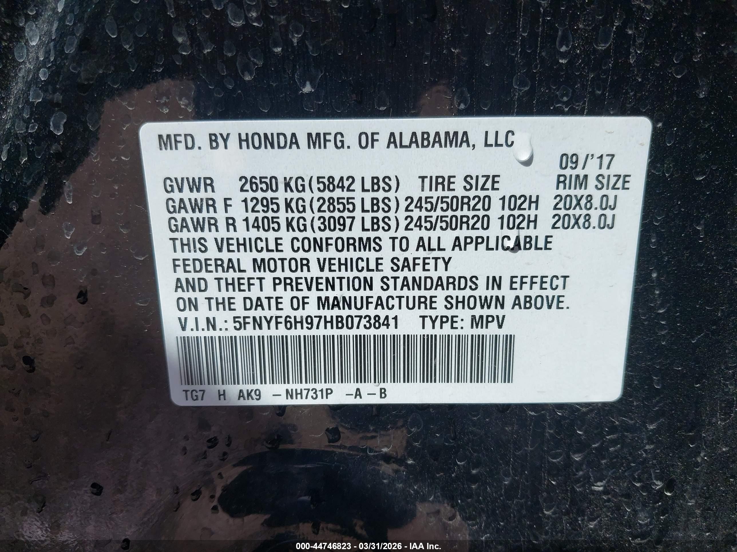 HONDA PILOT image 9