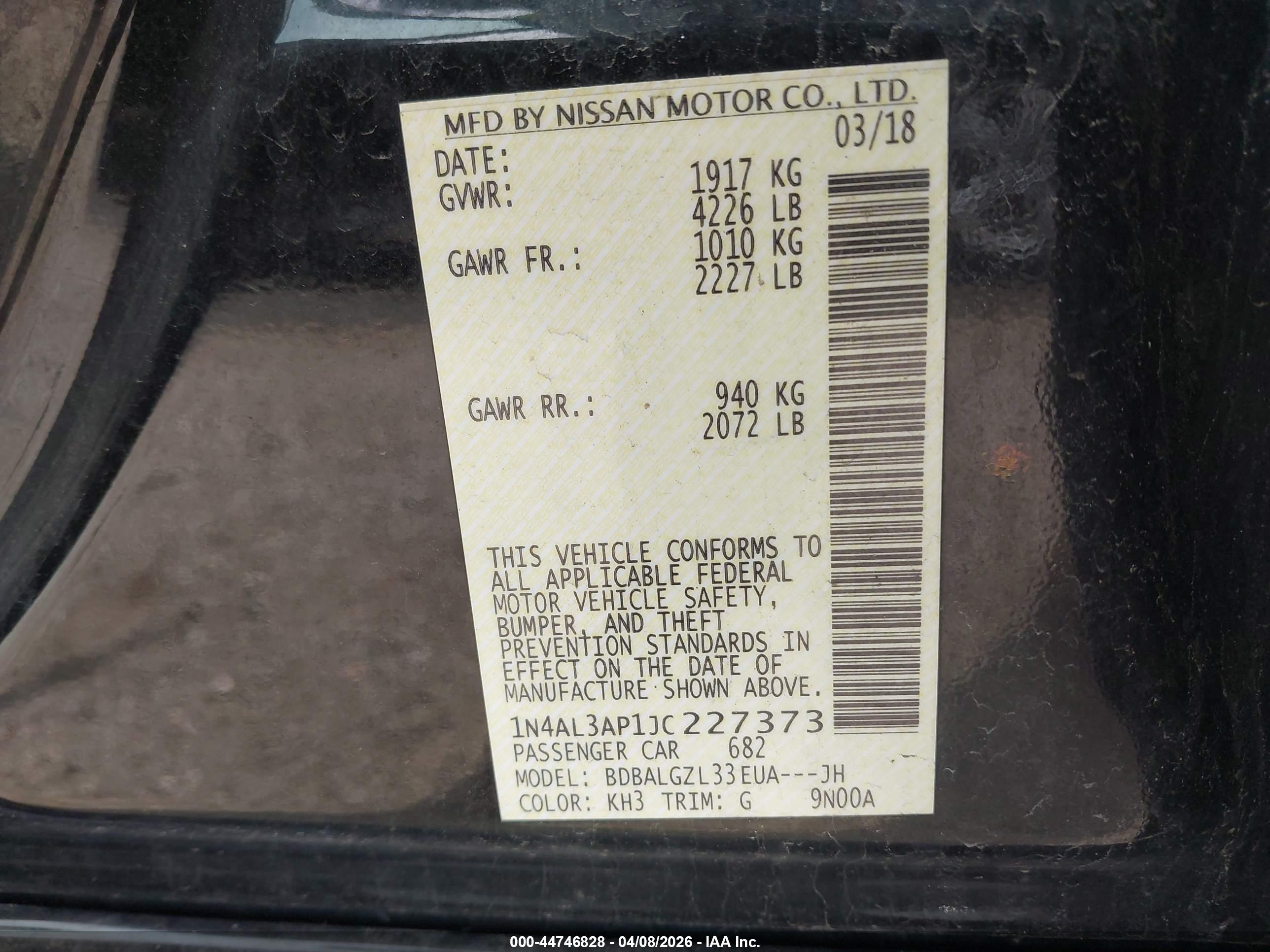 NISSAN ALTIMA image 9