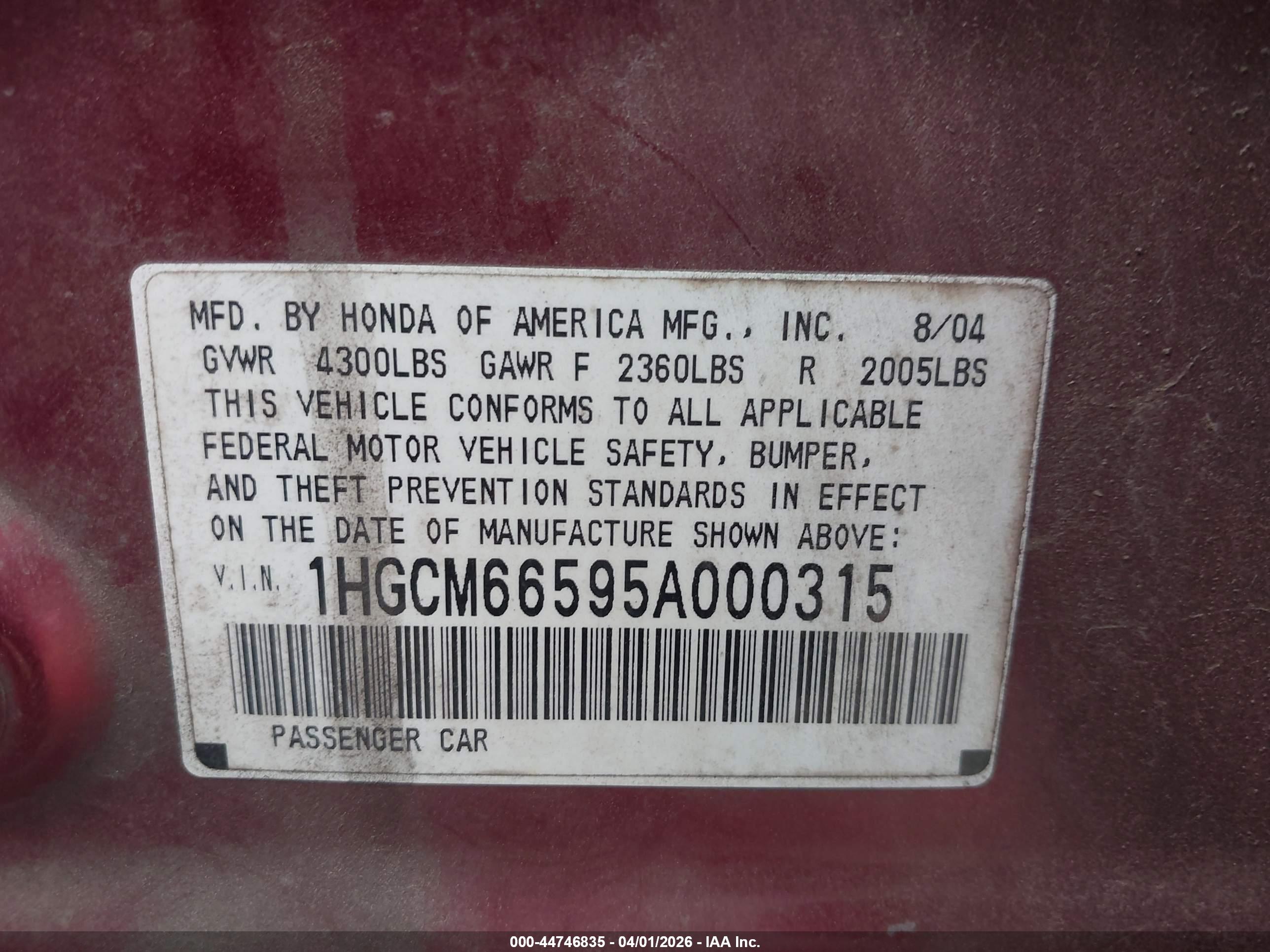 HONDA ACCORD image 9