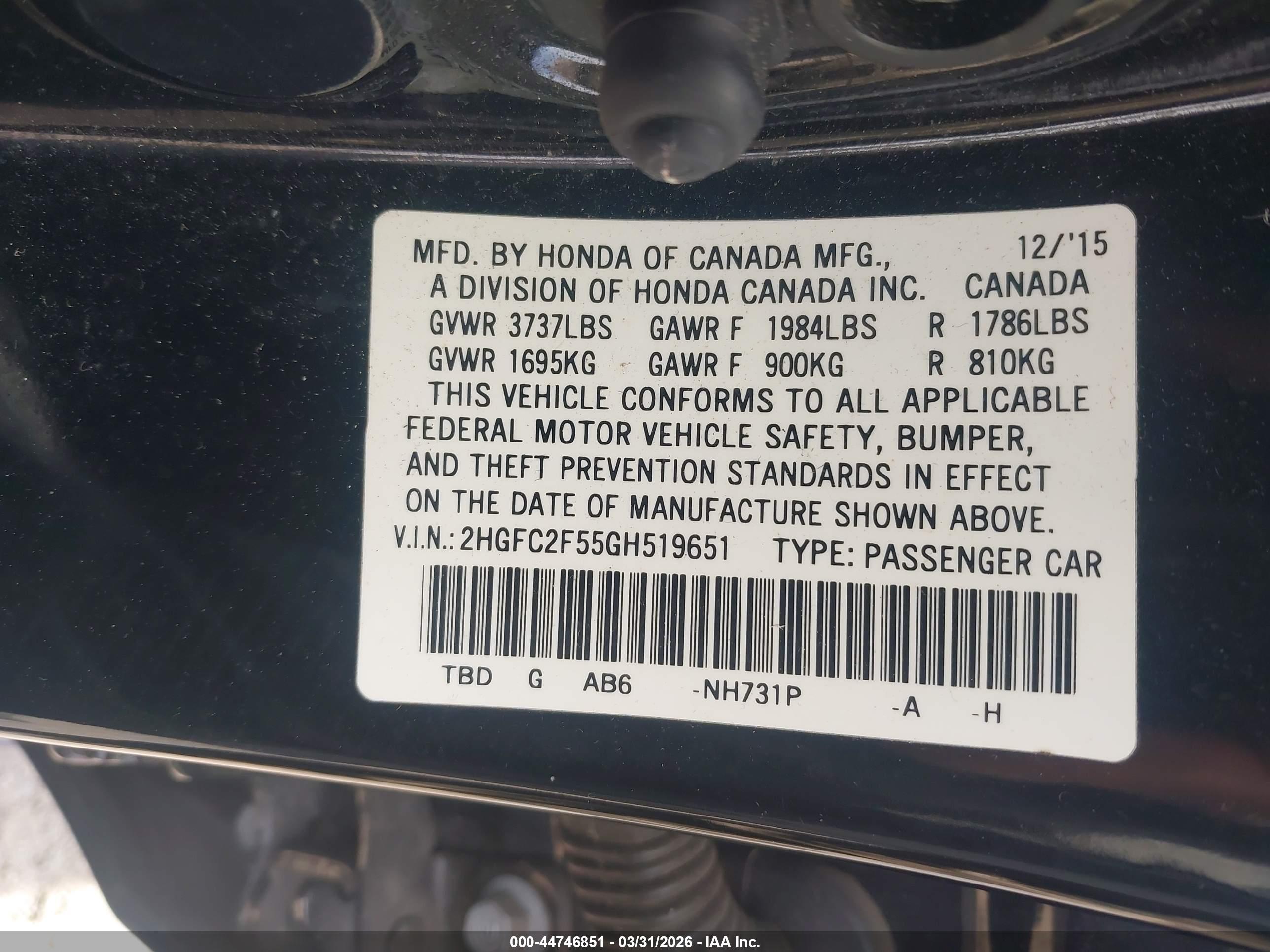 HONDA CIVIC image 9