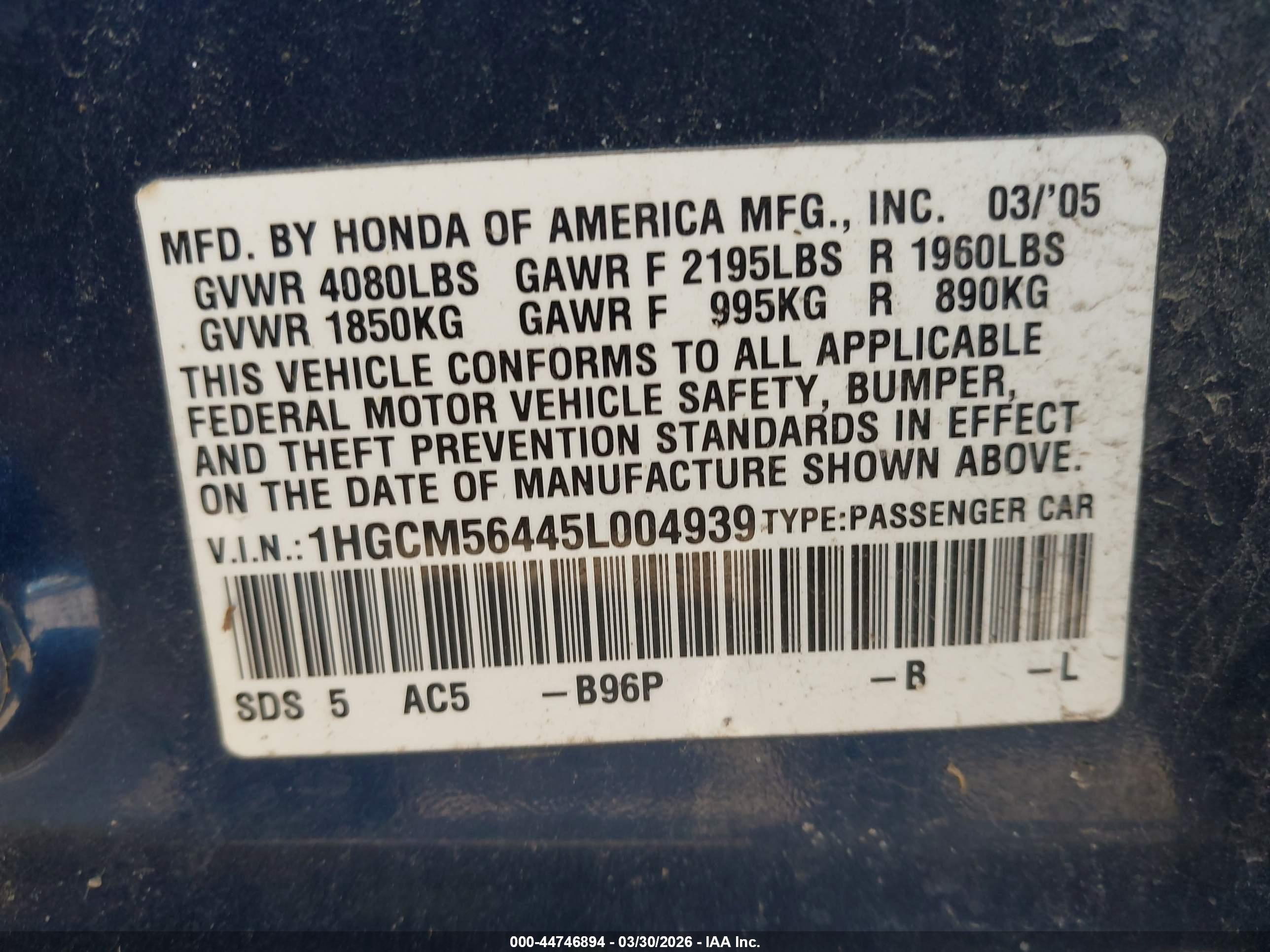 HONDA ACCORD image 9
