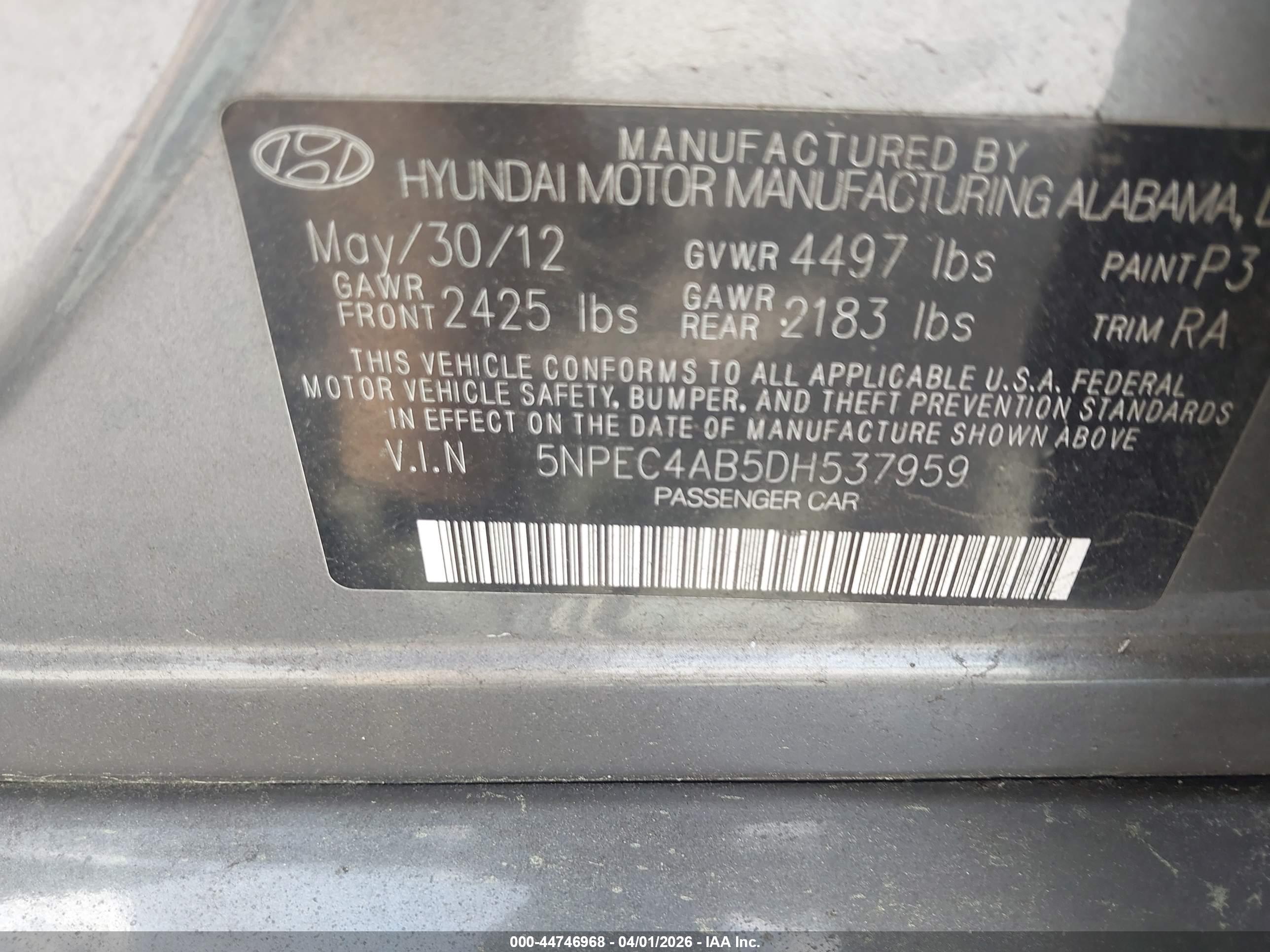 HYUNDAI SONATA image 9