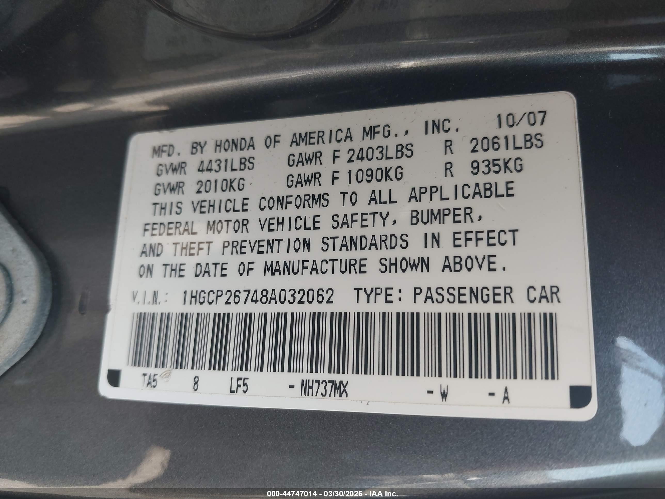 HONDA ACCORD image 9