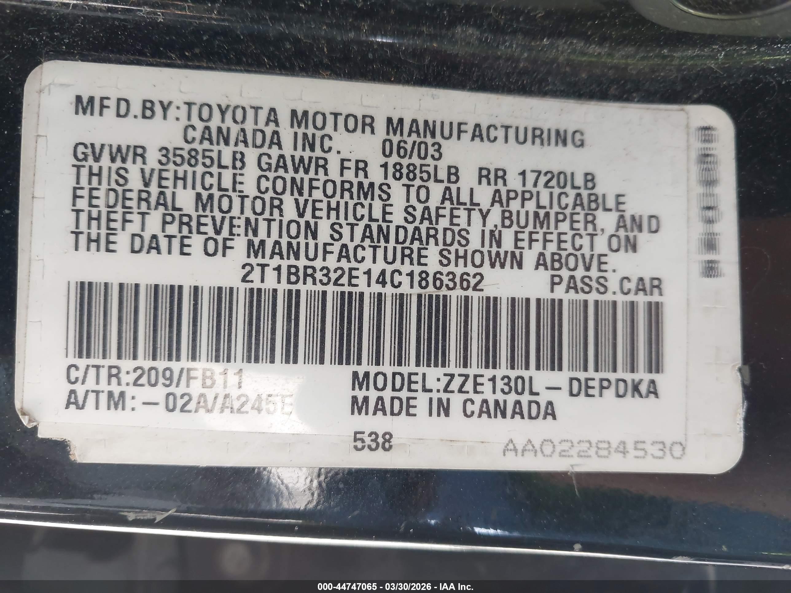 TOYOTA COROLLA image 9