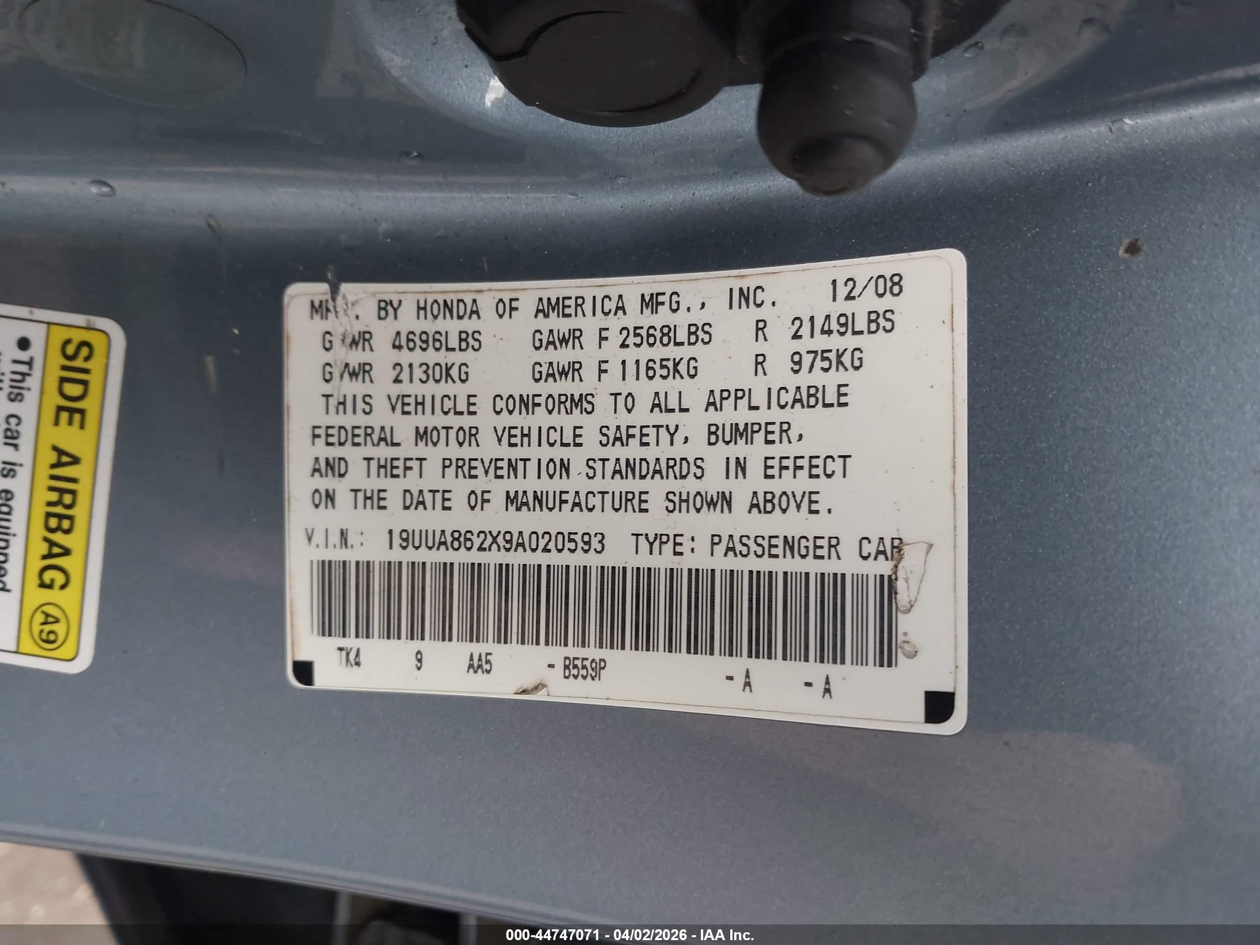 ACURA TL image 9