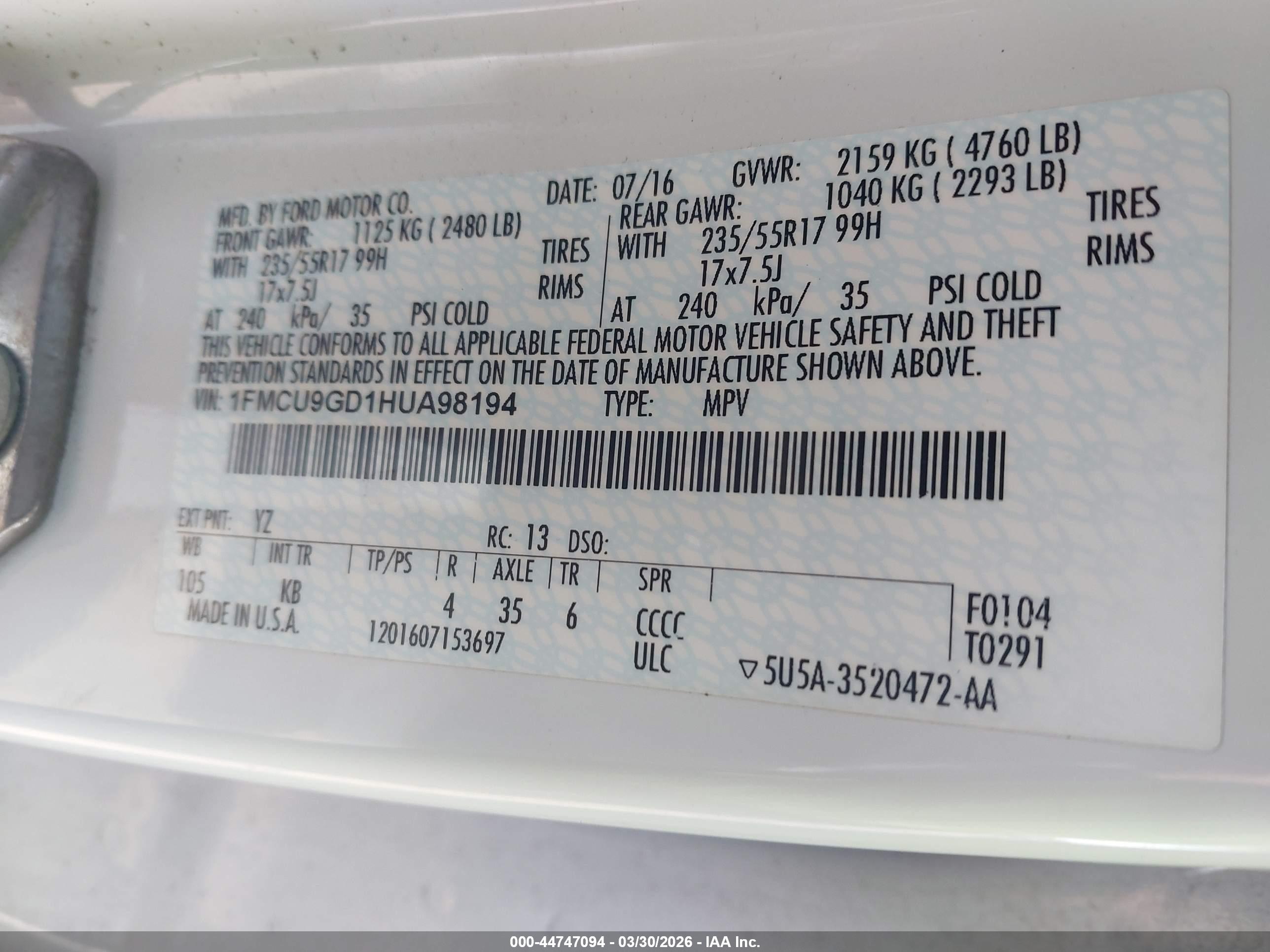 FORD ESCAPE image 9