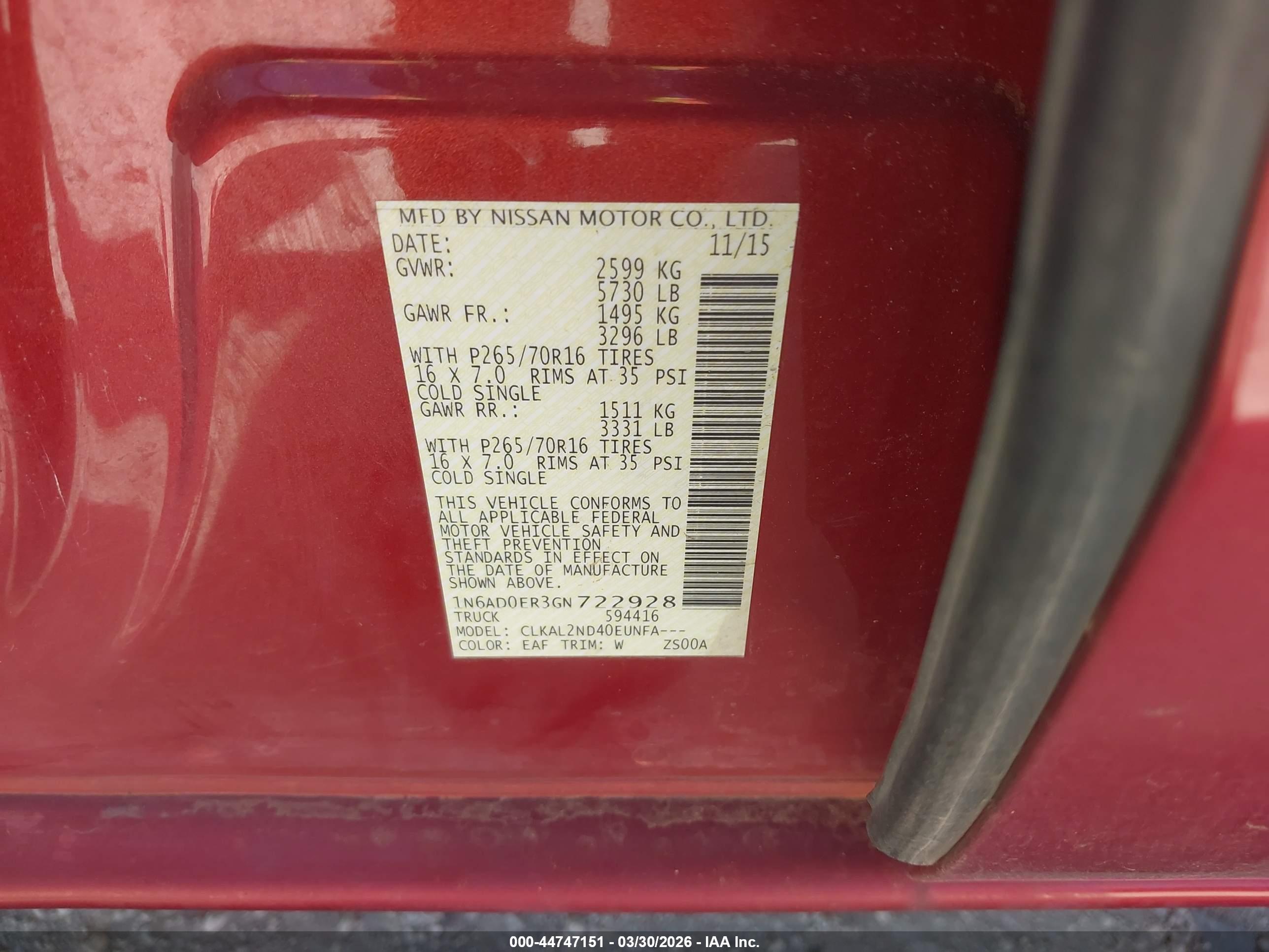 NISSAN FRONTIER image 9