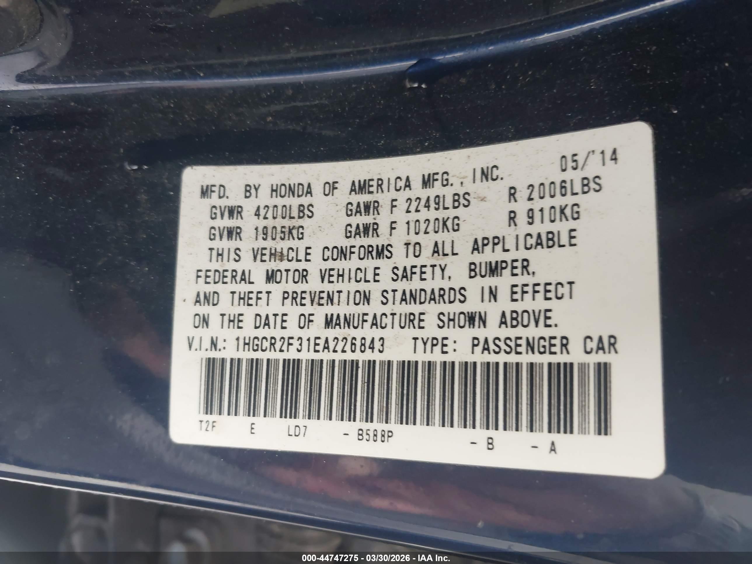 HONDA ACCORD image 9