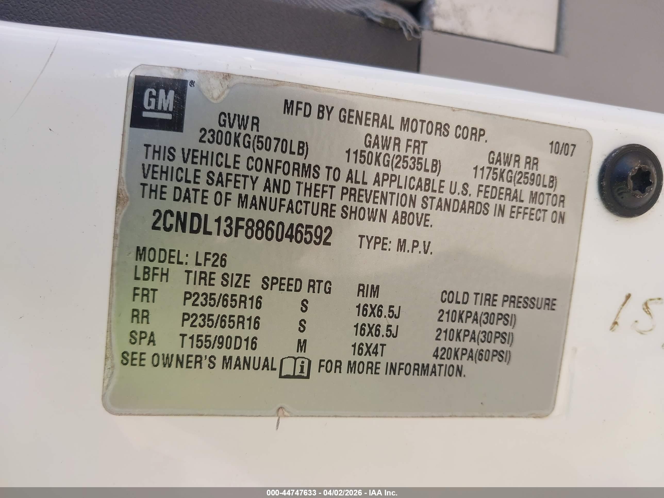 CHEVROLET EQUINOX image 9