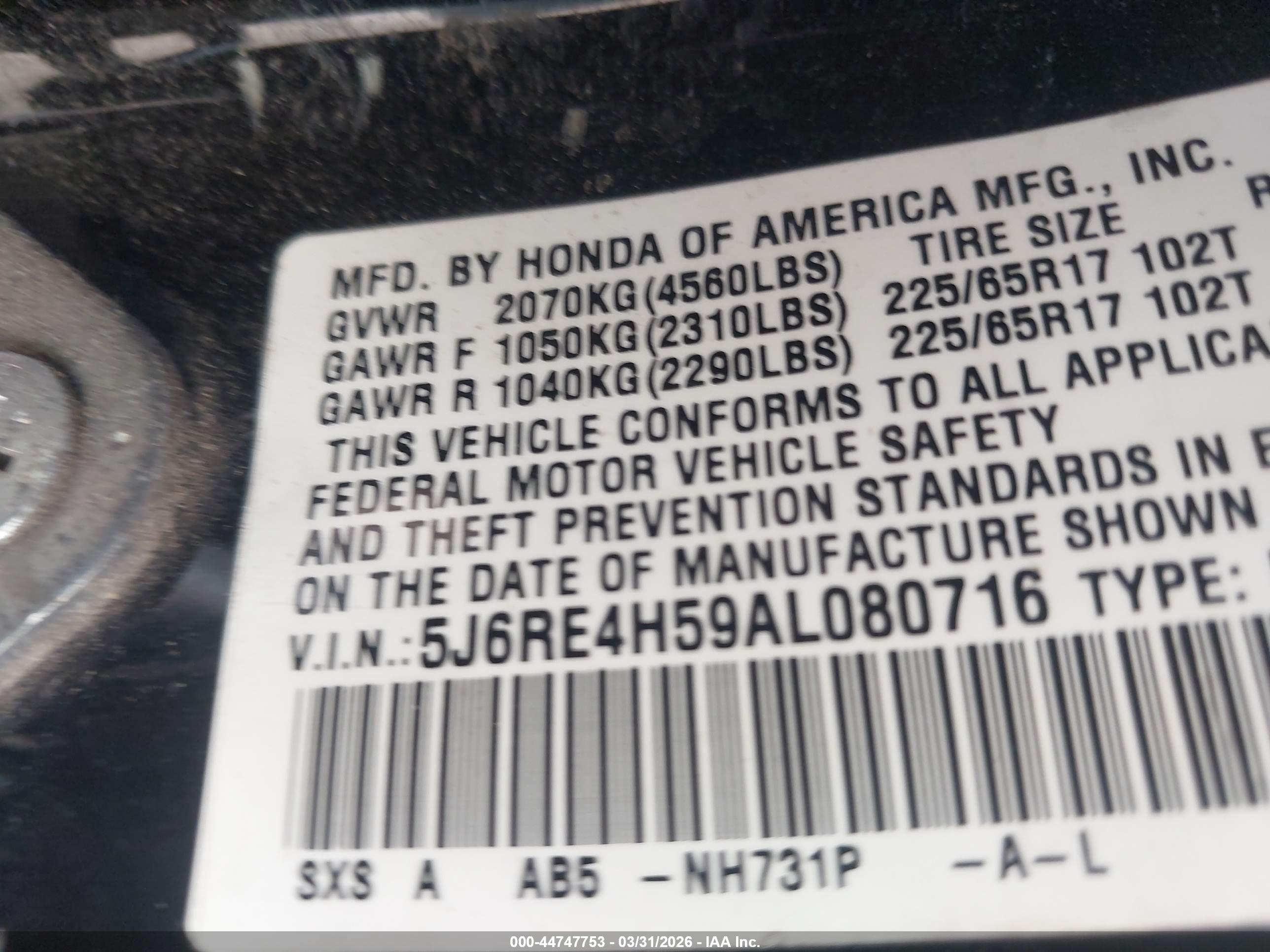 HONDA CR-V image 9
