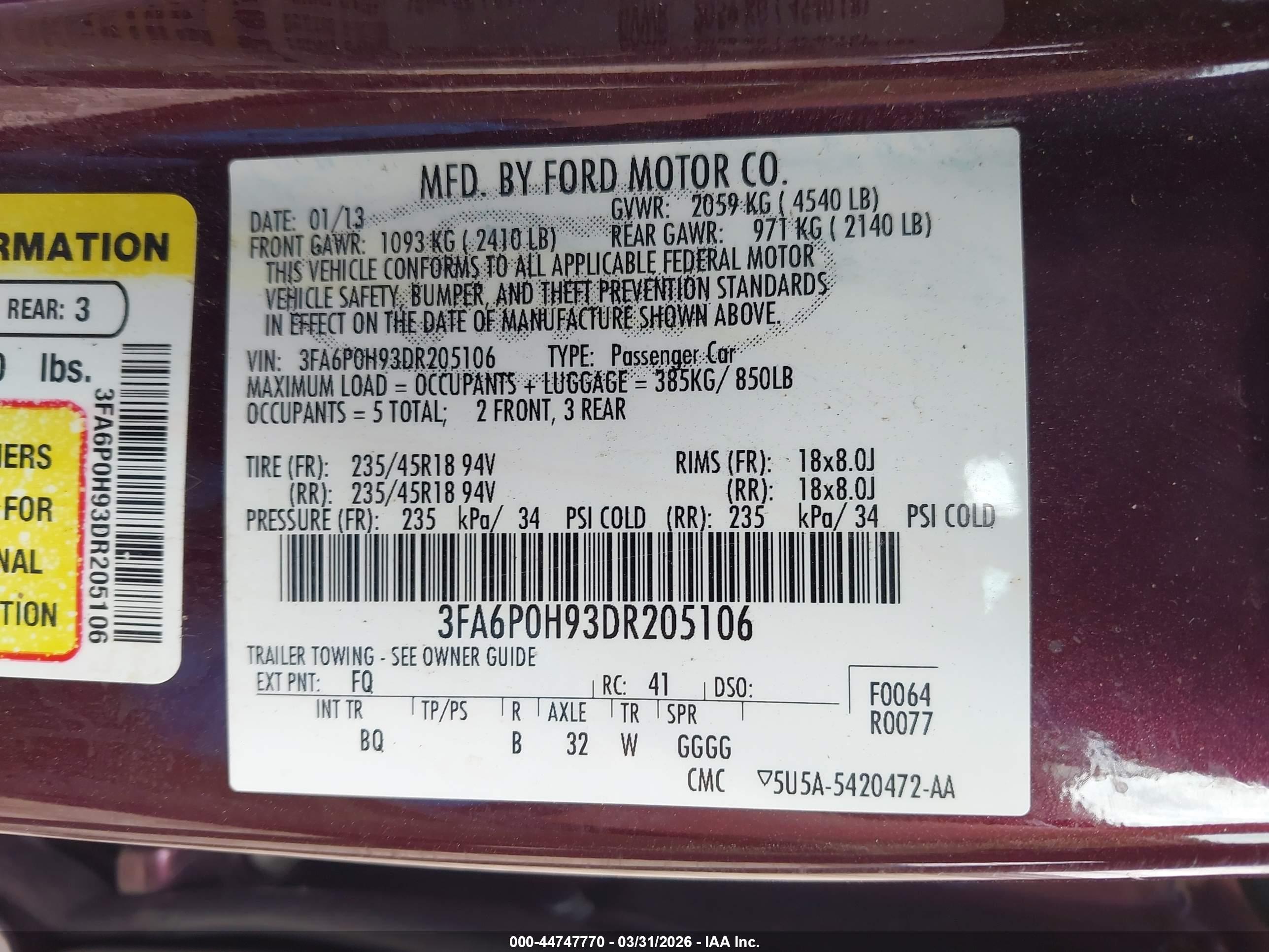 FORD FUSION image 9
